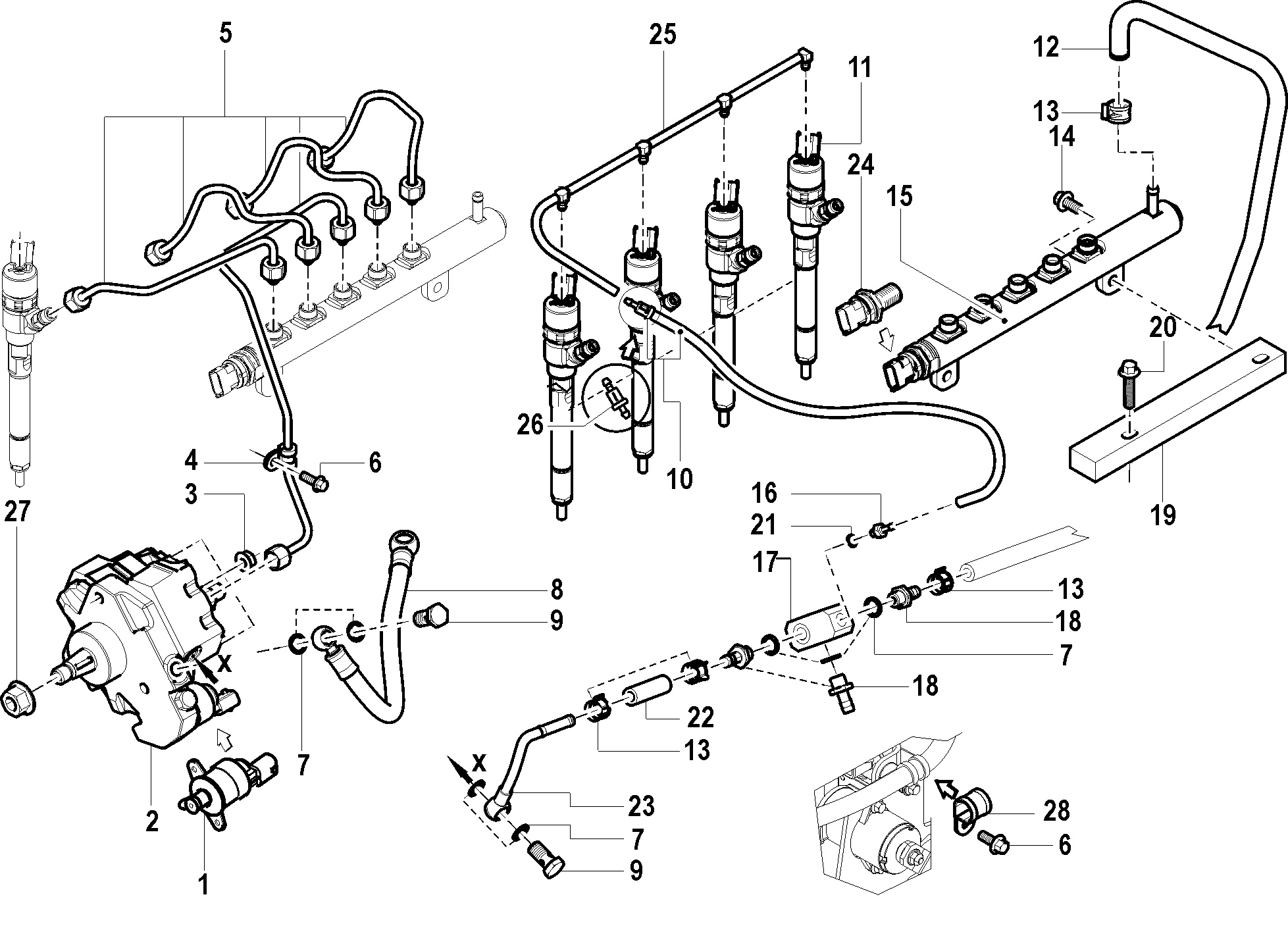 Fuel Injection, Pump, Rails, Lines and Injector