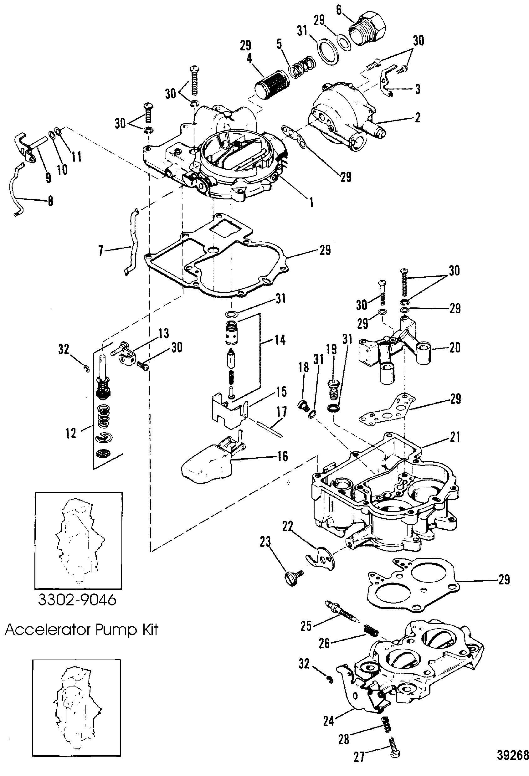 CARBURETOR(MERCARB) (898 - 200)