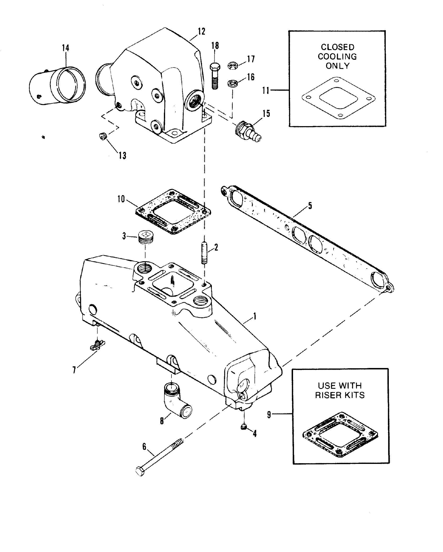 EXHAUST MANIFOLD AND EXHAUST ELBOW