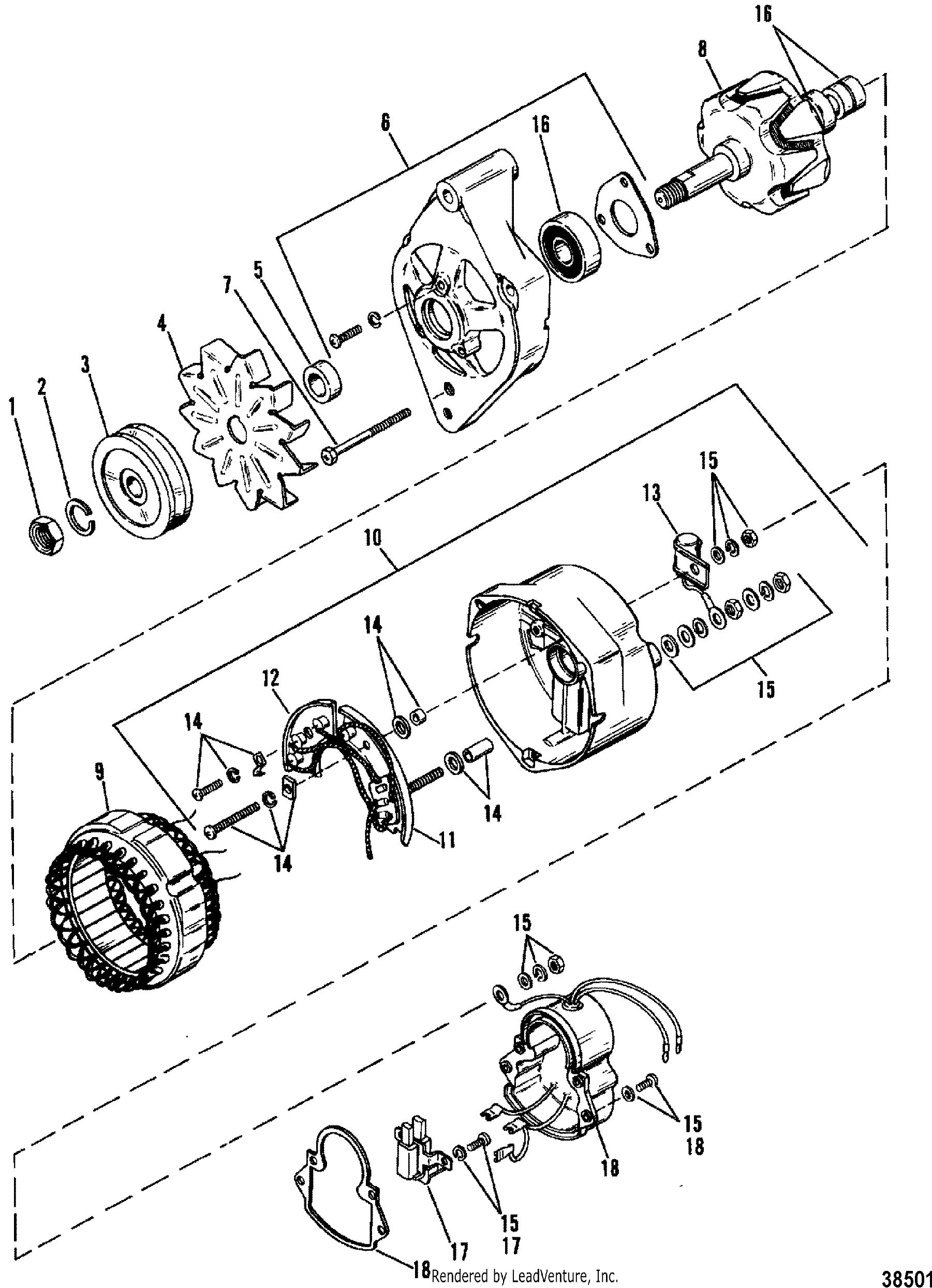 ALTERNATORE(MANDO #AR-150)