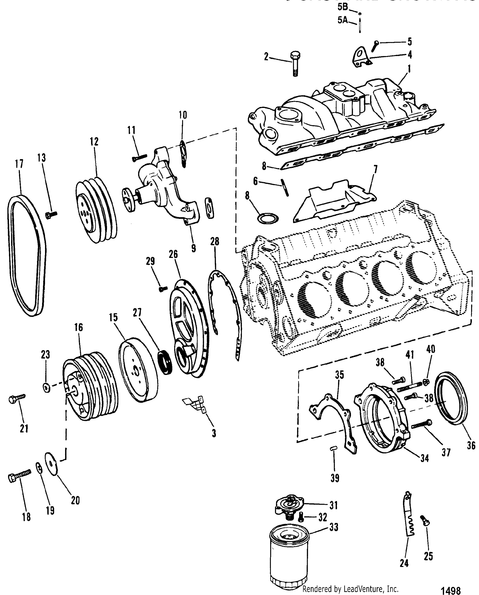 INTAKE MANIFOLD AND FRONT COVER(DESIGN II)