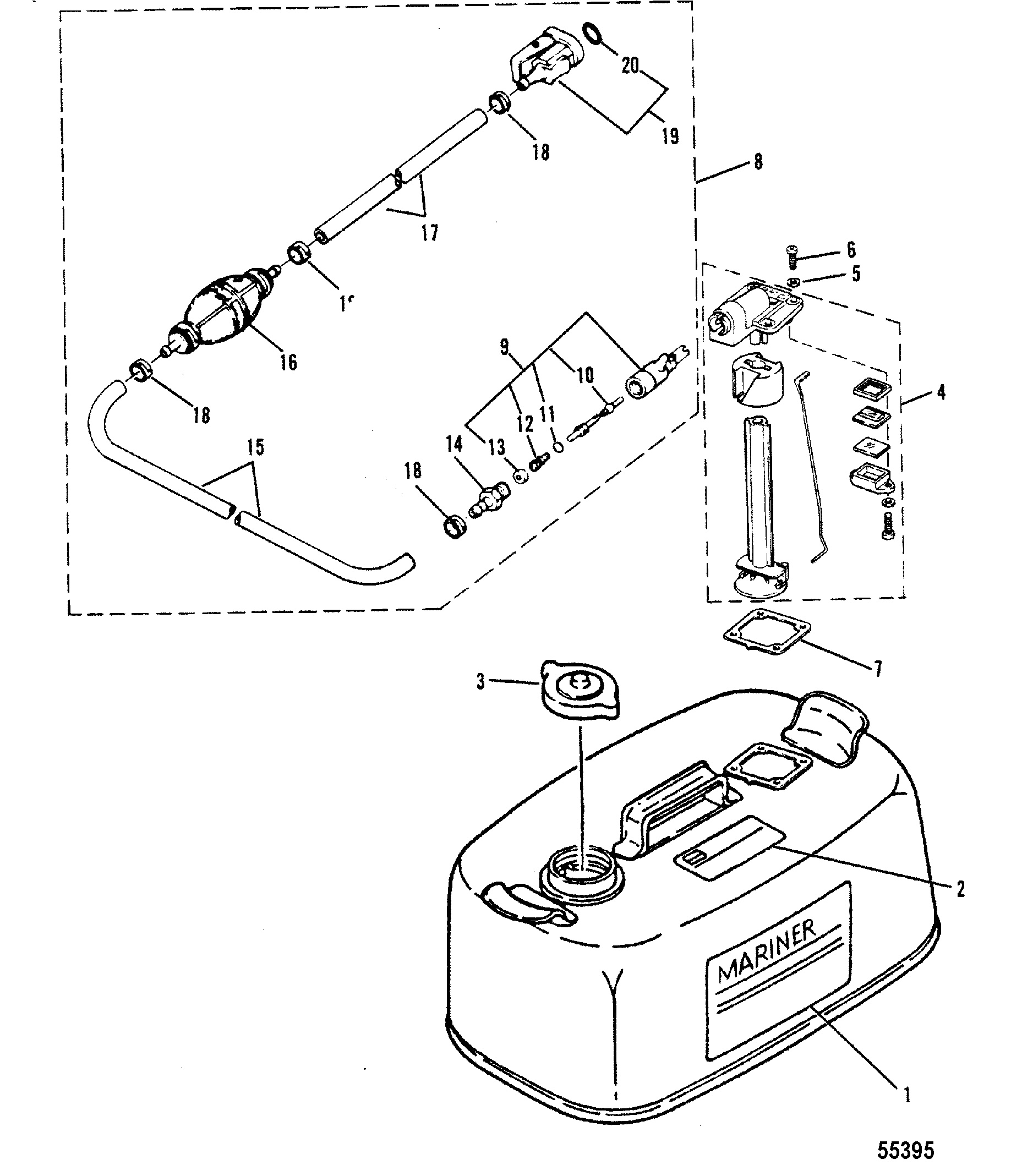 ENSEMBLE RÉSERVOIR DE CARBURANT ET CONDUITE DE CARBURANT