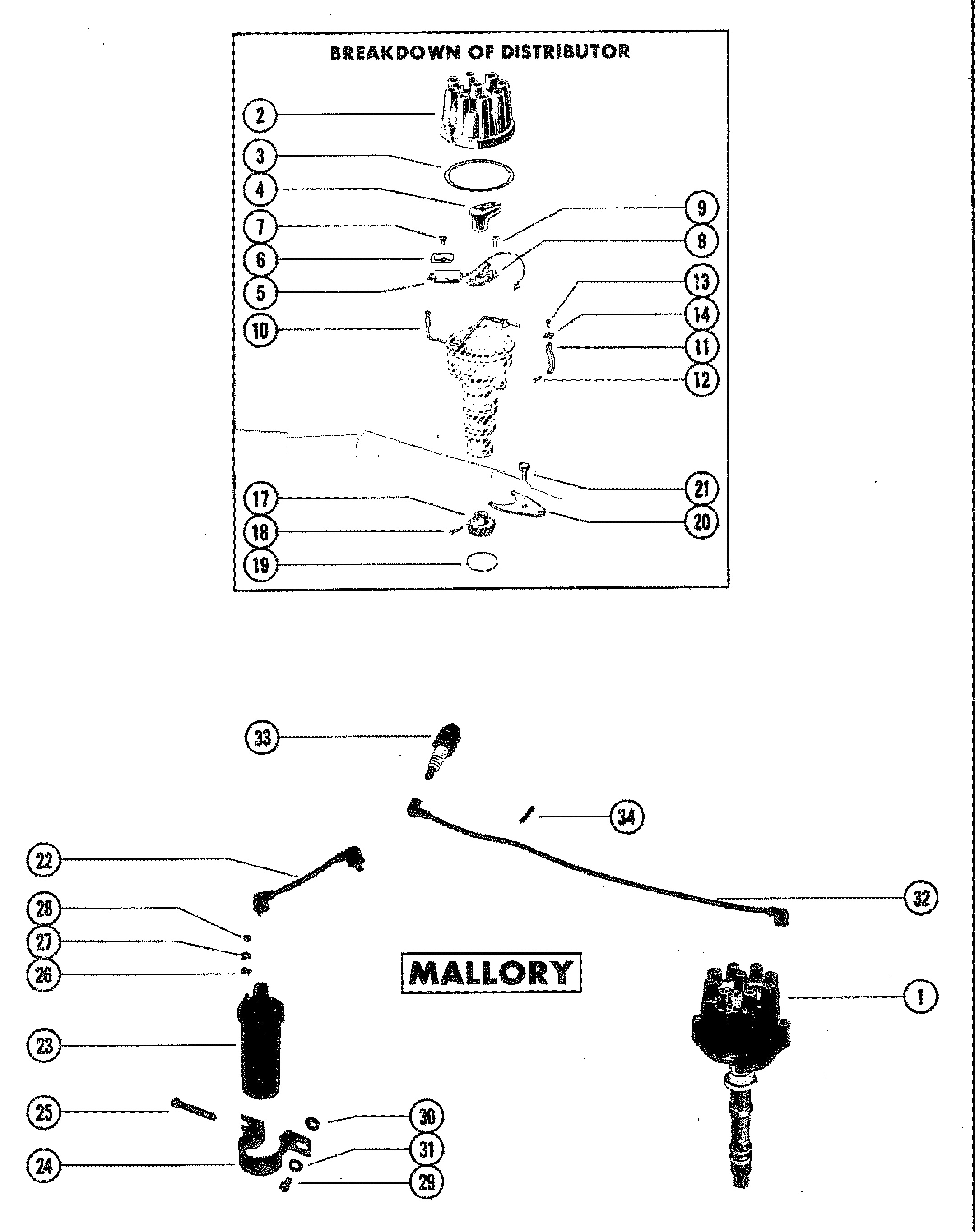 DISTRIBUTOR ASSEMBLY (MALLORY)