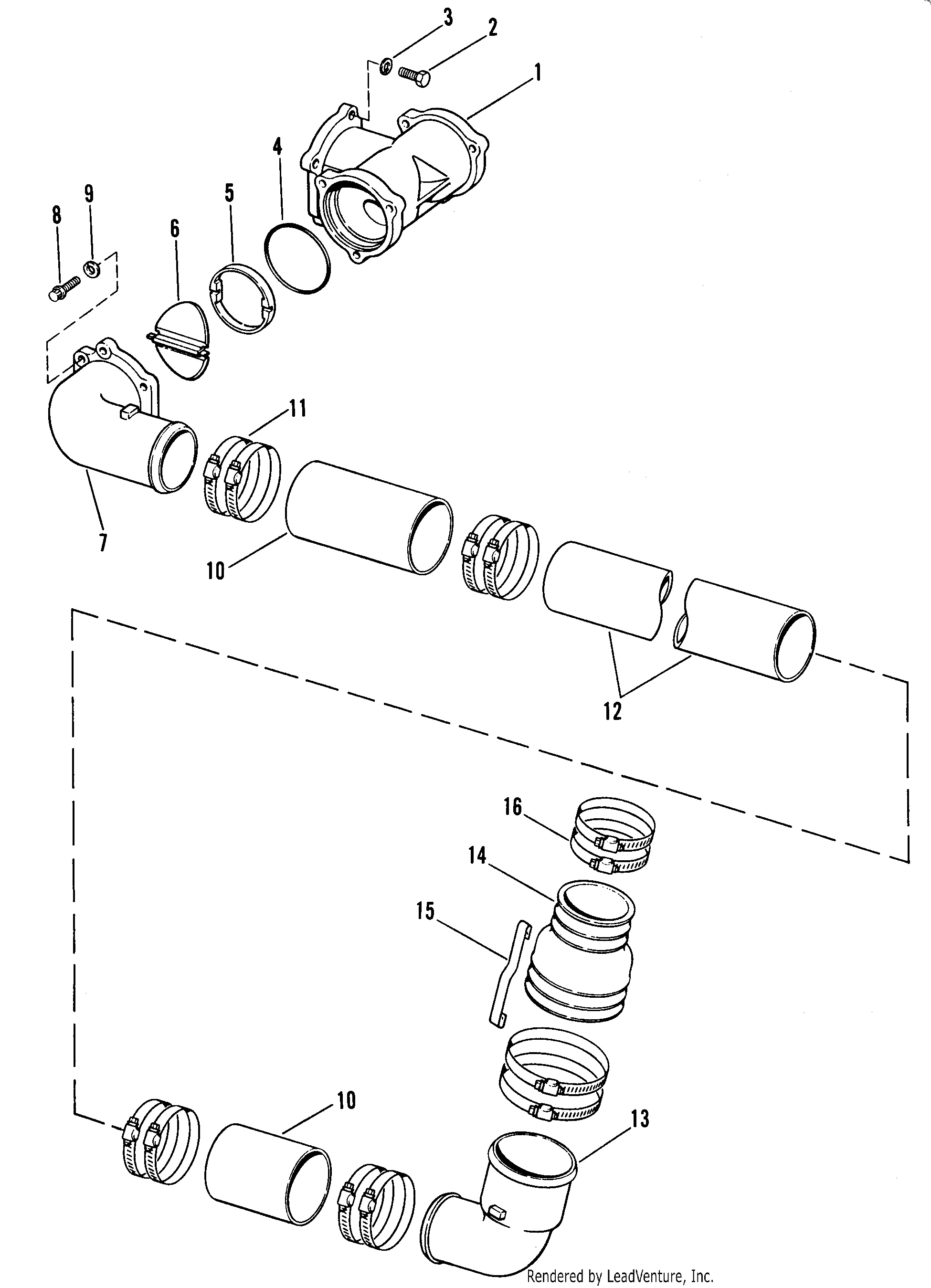 COMPOSANTS D'EXTENSION D'ARBRE D'ENTRAÎNEMENT (M0059-G8)