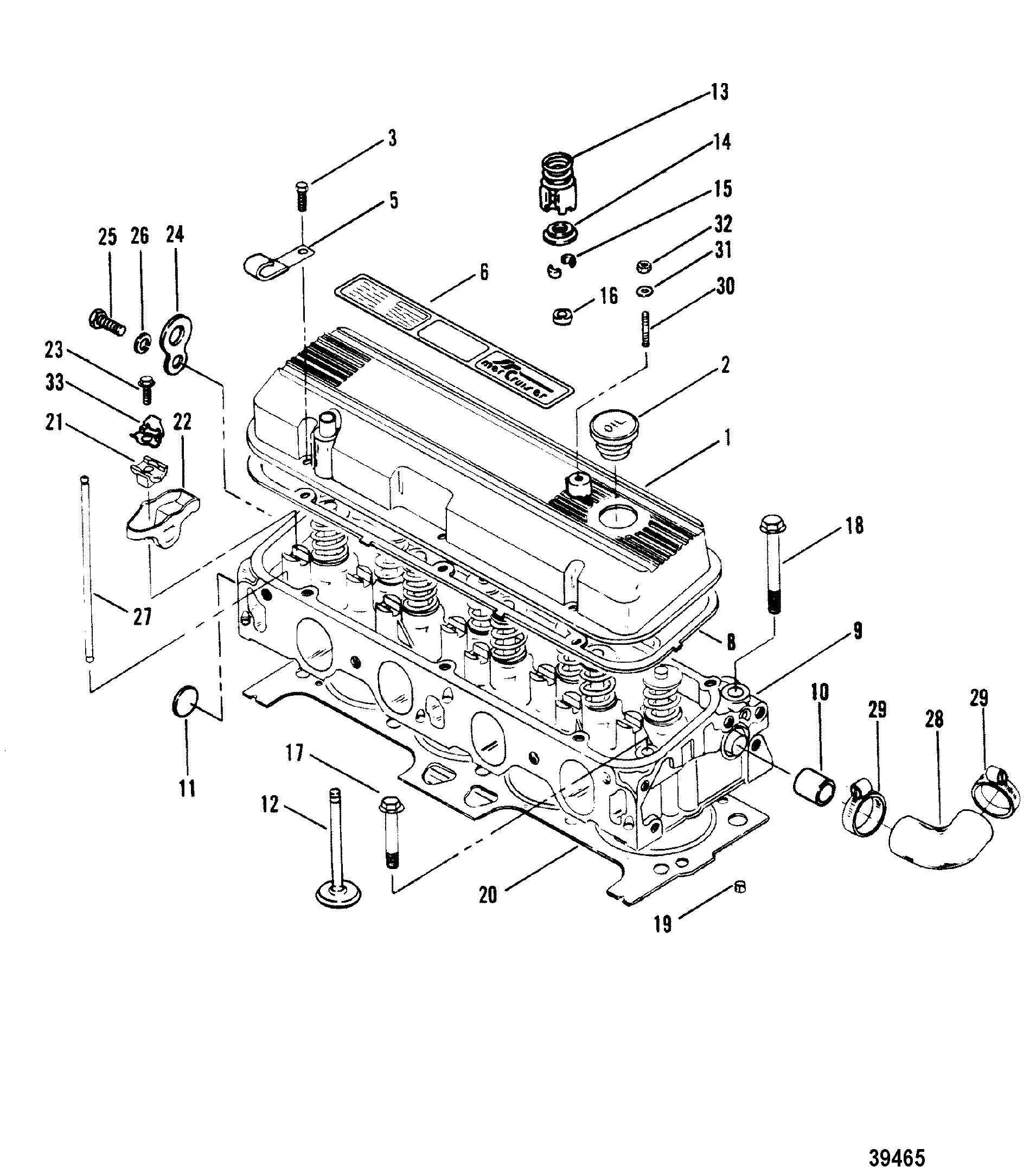 CYLINDER HEAD AND ROCKER COVER