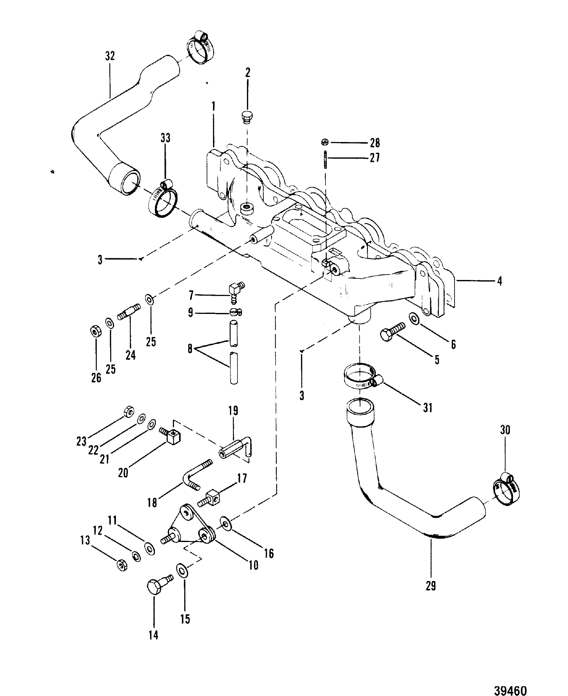 INTAKE MANIFOLD AND THROTTLE LINKAGE(165-170-3.7L)
