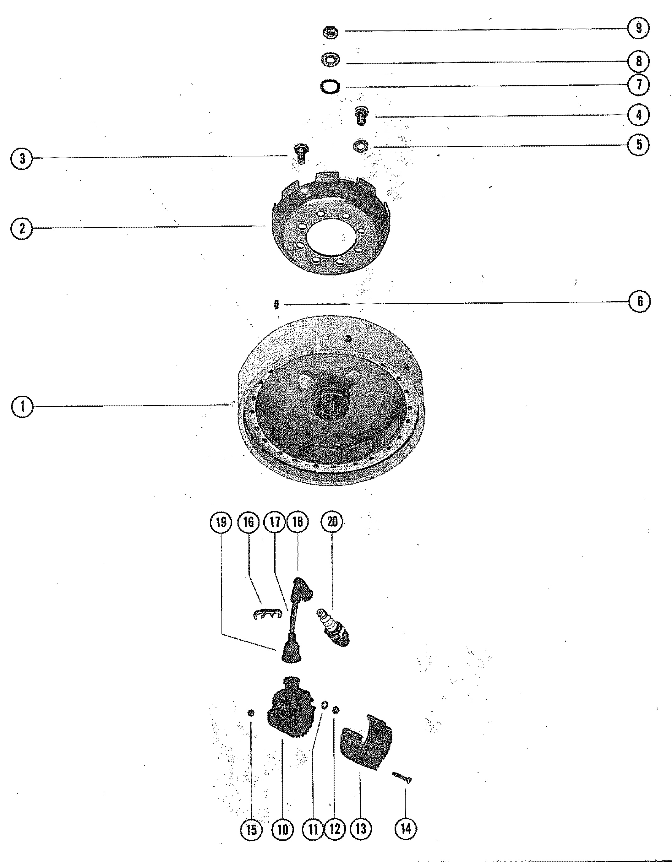 FLYWHEEL AND IGNITION COIL