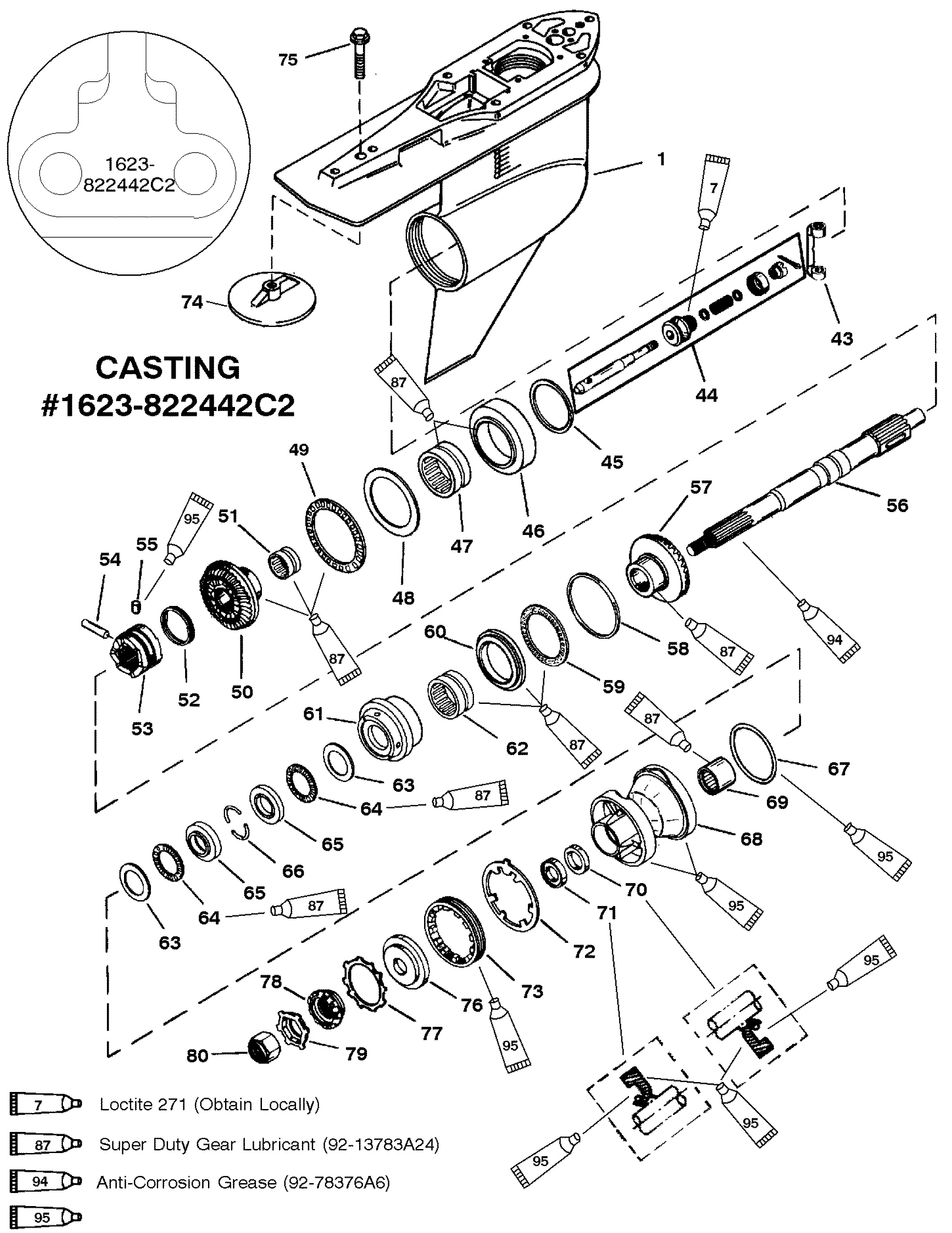 GEAR HS(PROP SHAFT)COUNTER ROTATION(G437999 & BELOW)