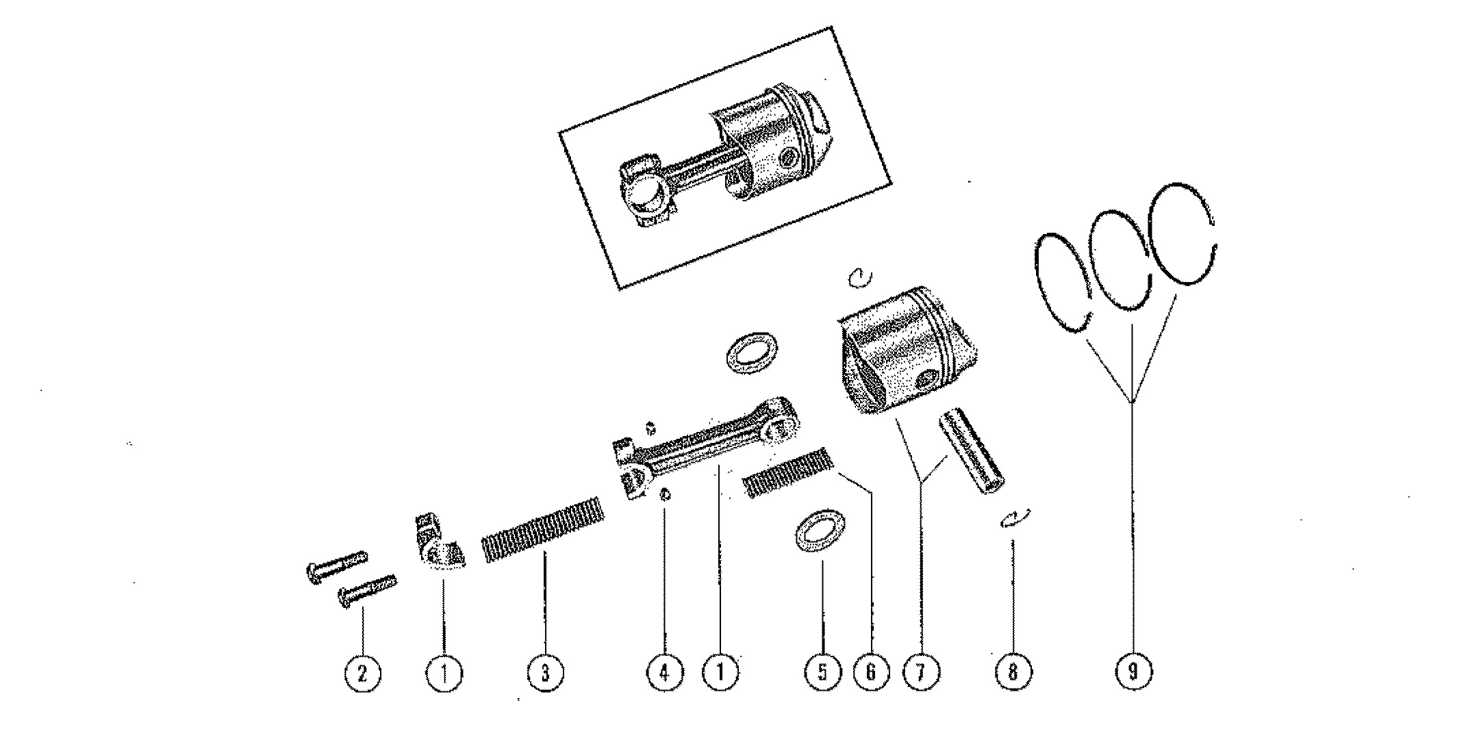 PISTON AND CONNECTING ROD ASSEMBLY