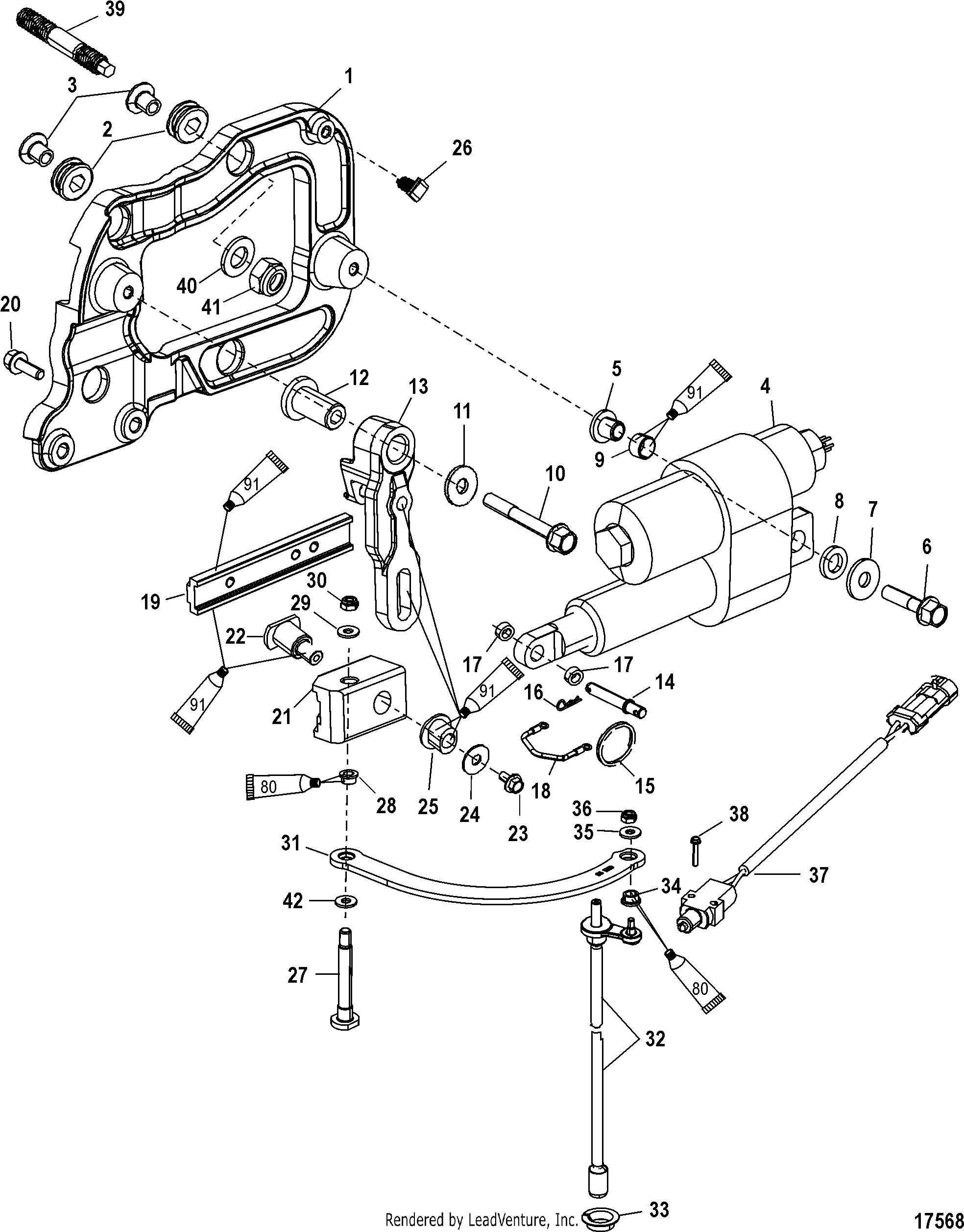 Shift Components(Serial Number 1B290523 and Up)
