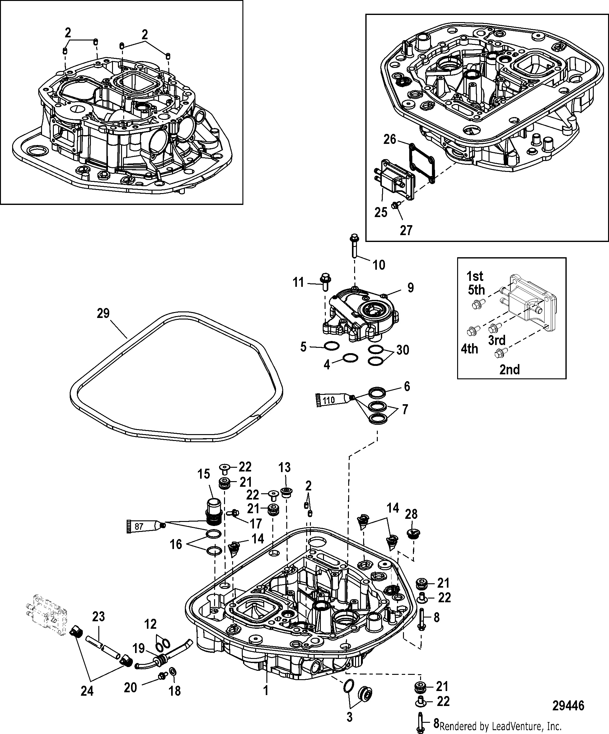 Oil Pump Adaptor Plate-Upper