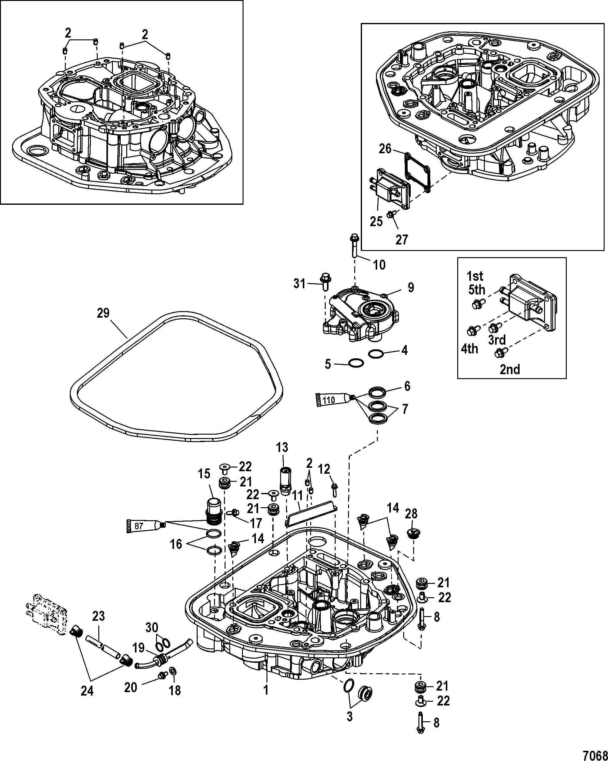Oil Pump Adaptor Plate-Upper