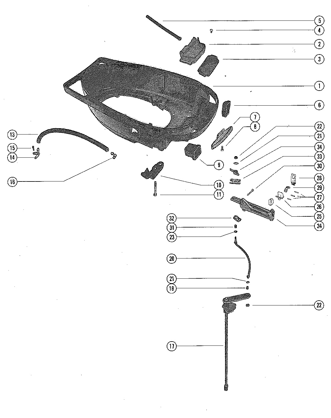 BOTTOM COWL AND SHIFT LINKAGE