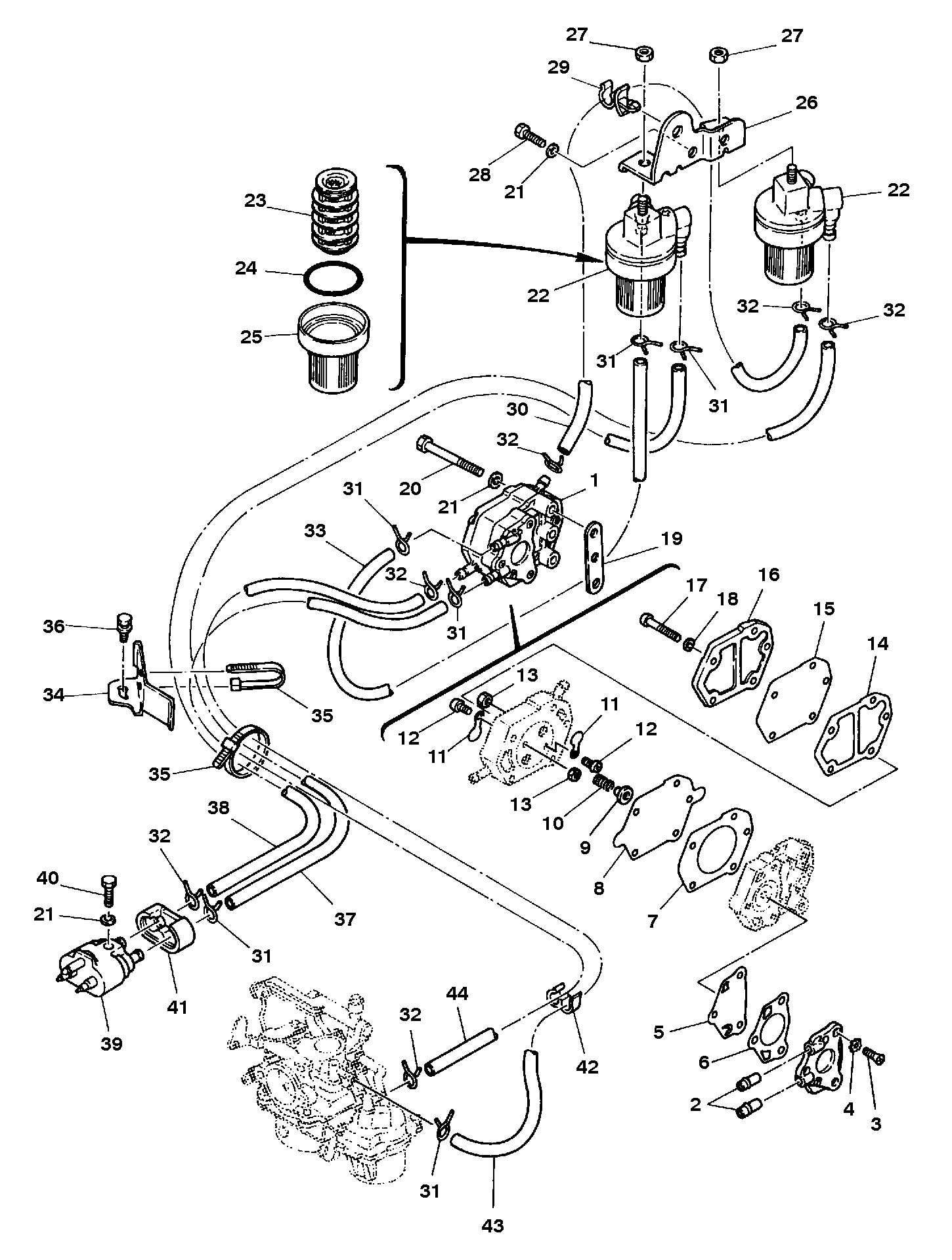 FUEL PUMP FUEL LINES