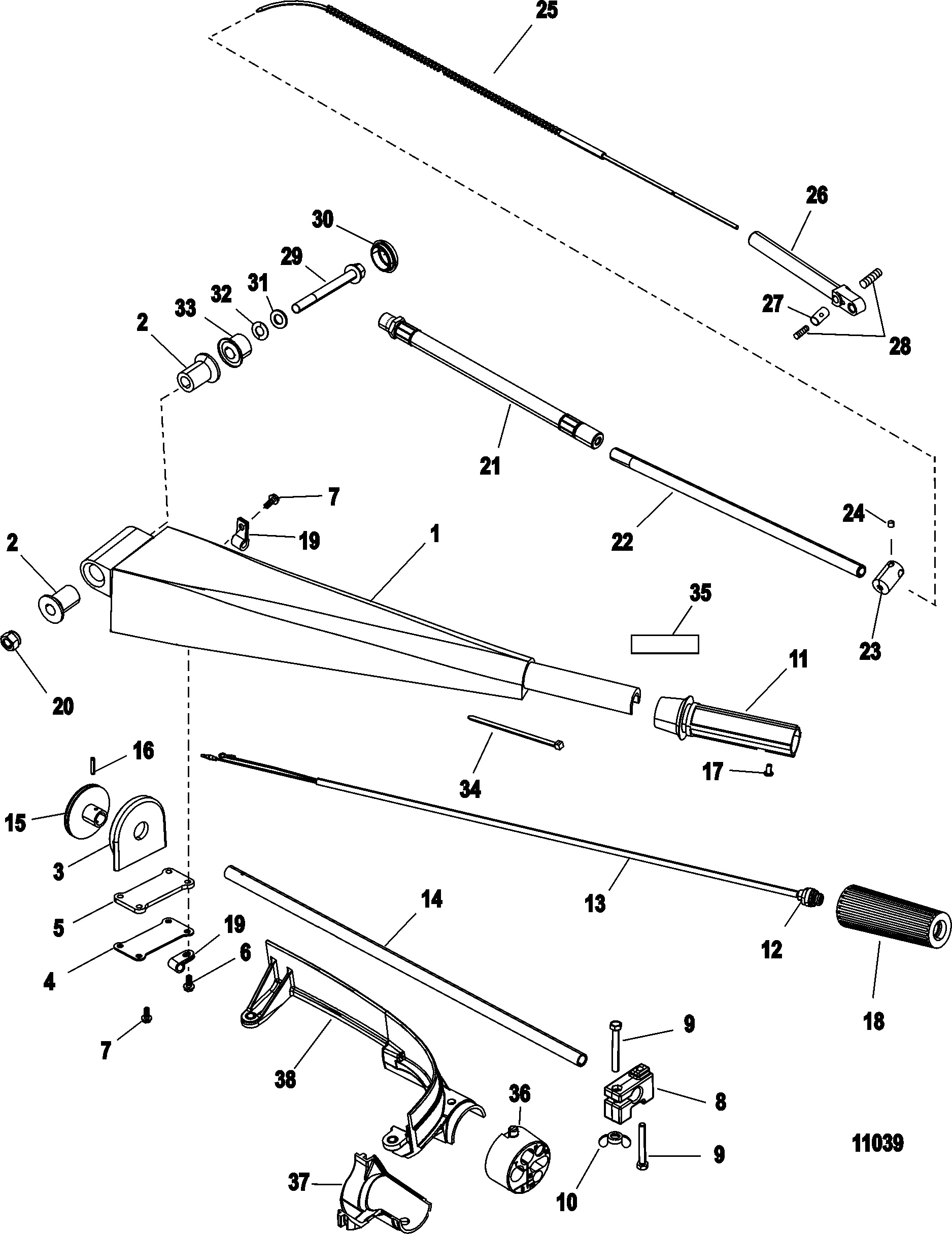 Steering Handle Kit, 896648A02