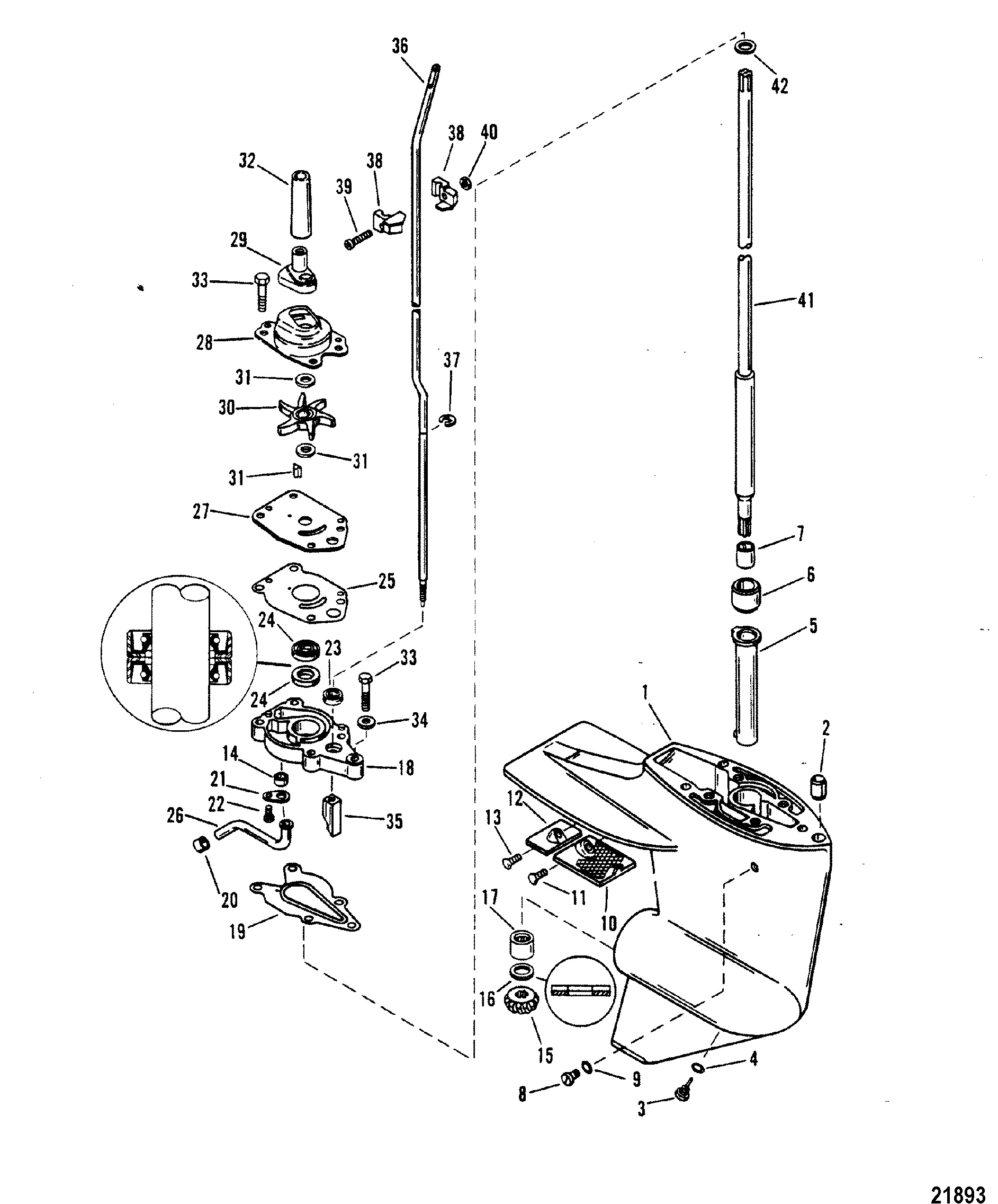 Gear Housing(Driveshaft)(2.00 1 Gear Ratio)