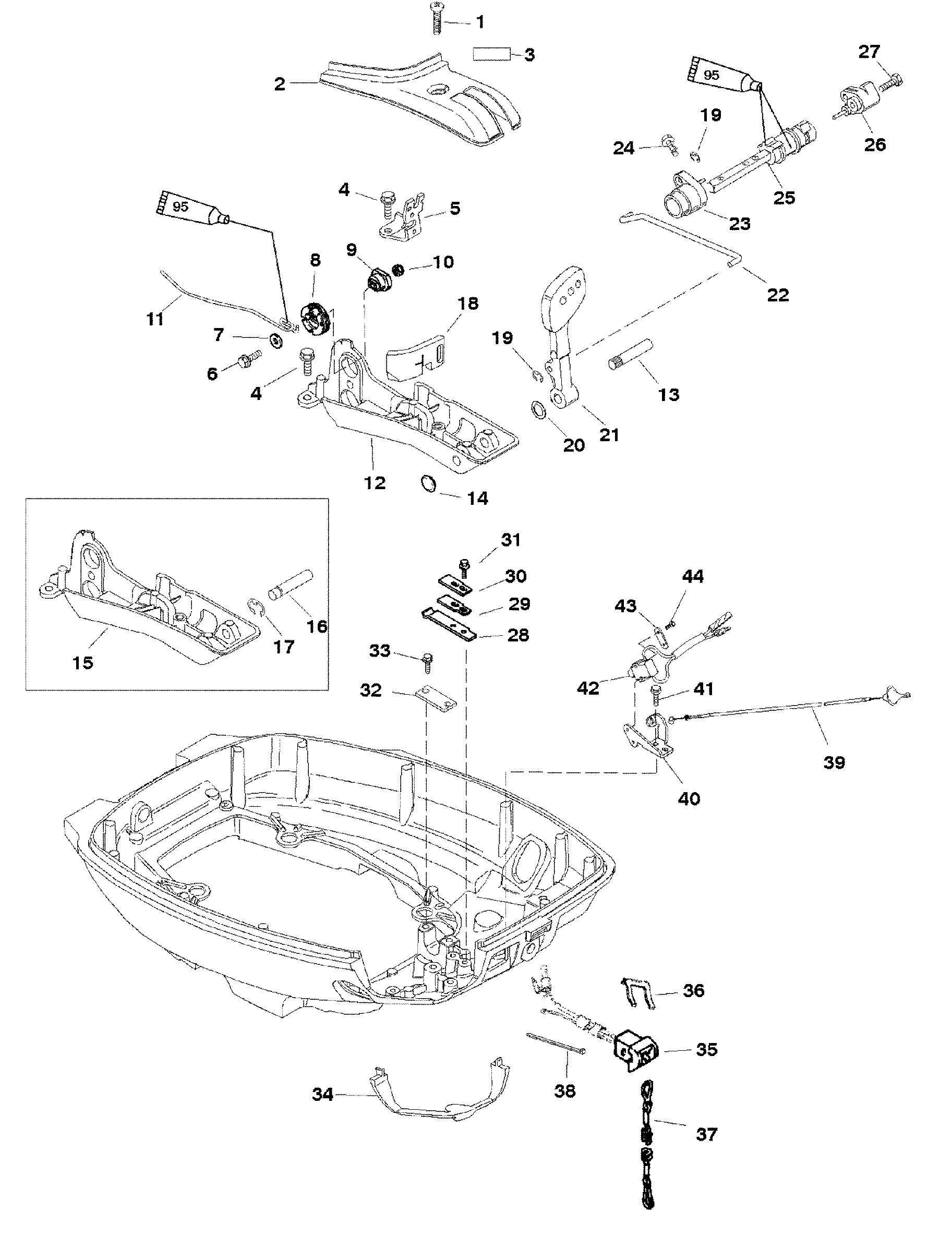 Throttle Shift Linkage(Handle Models)