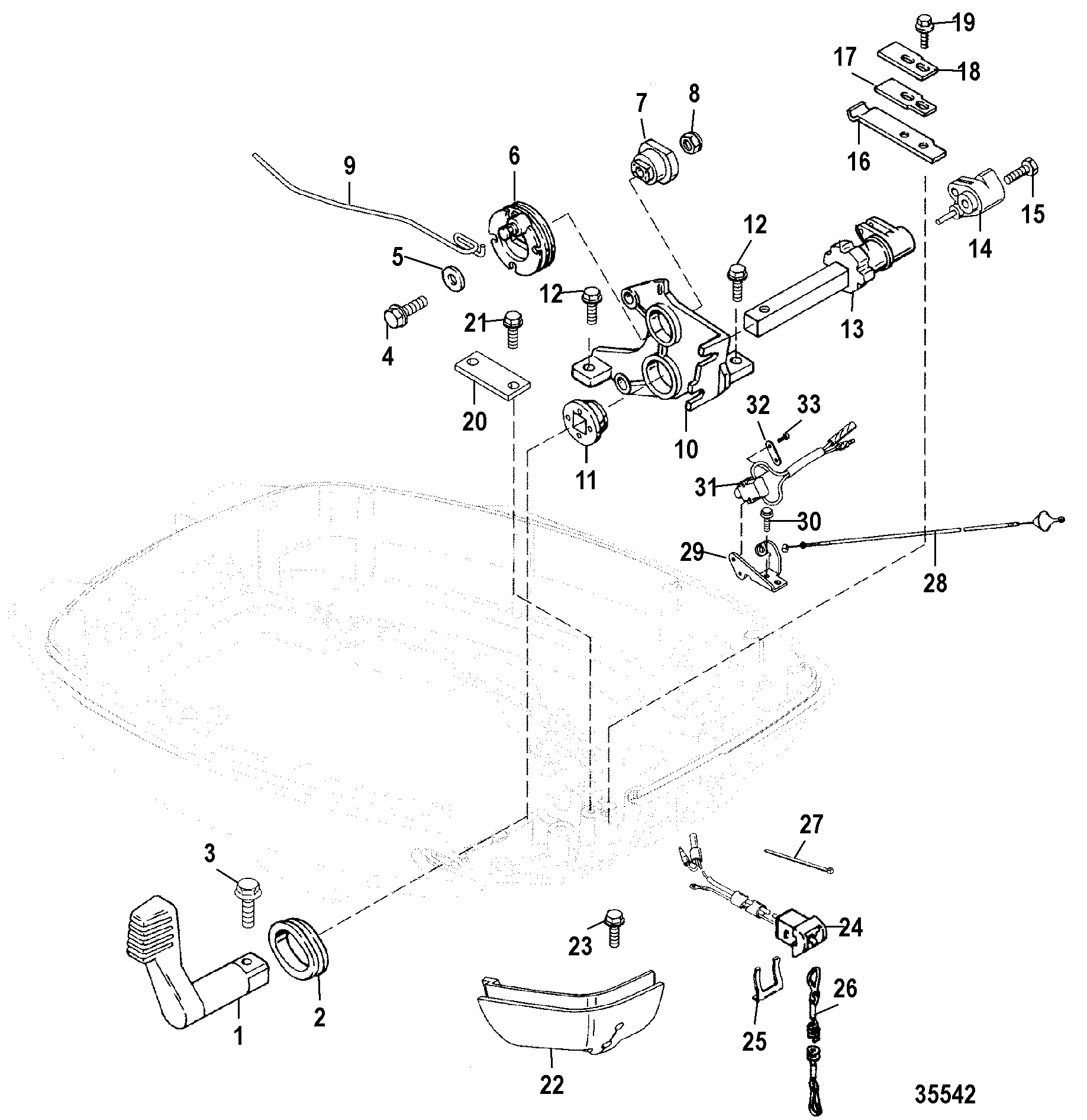 Throttle Linkage, Handle Models