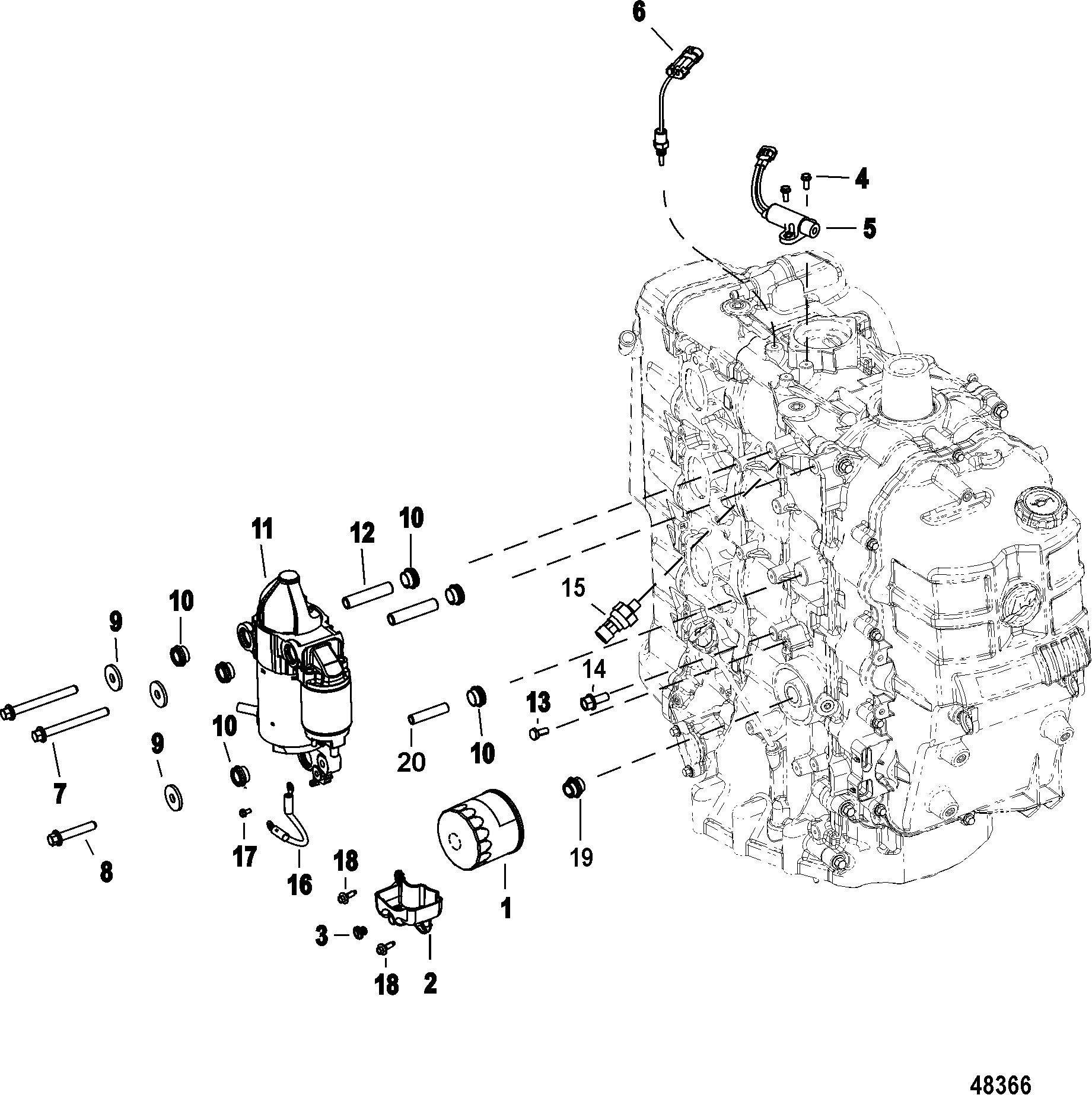 Starter Motor Oil Filter Sensors