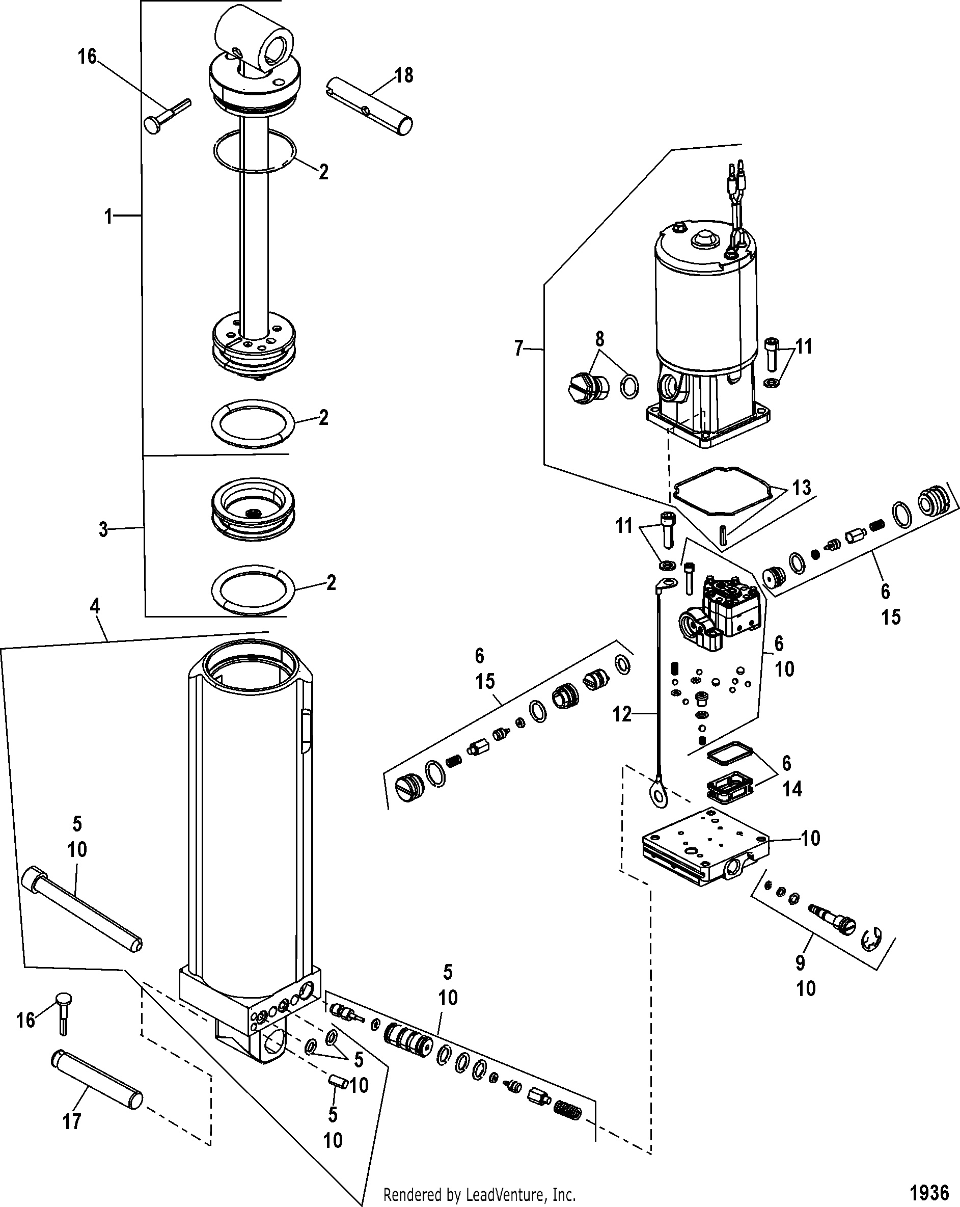Componenti del Power Trim