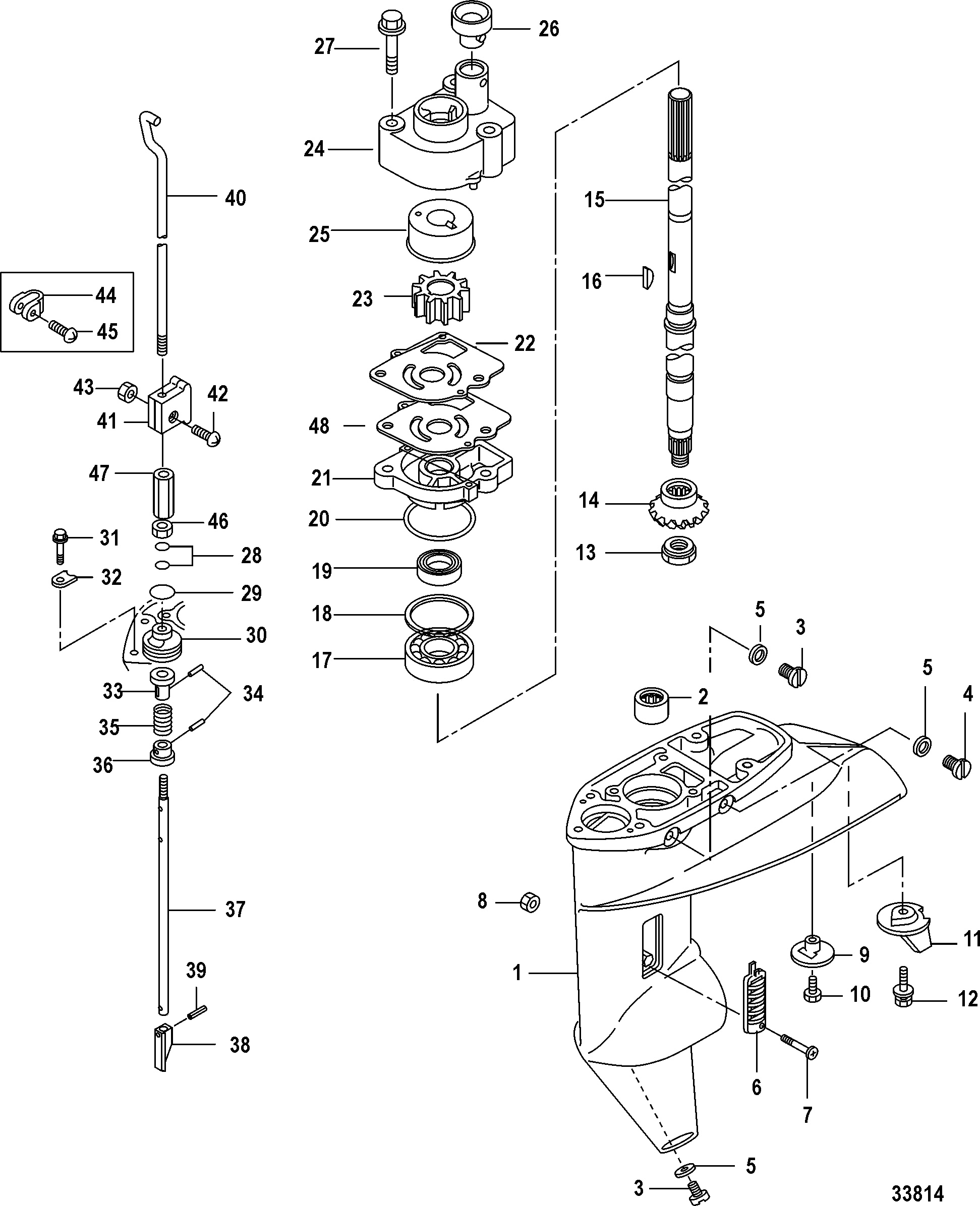 Gear Housing, Driveshaft