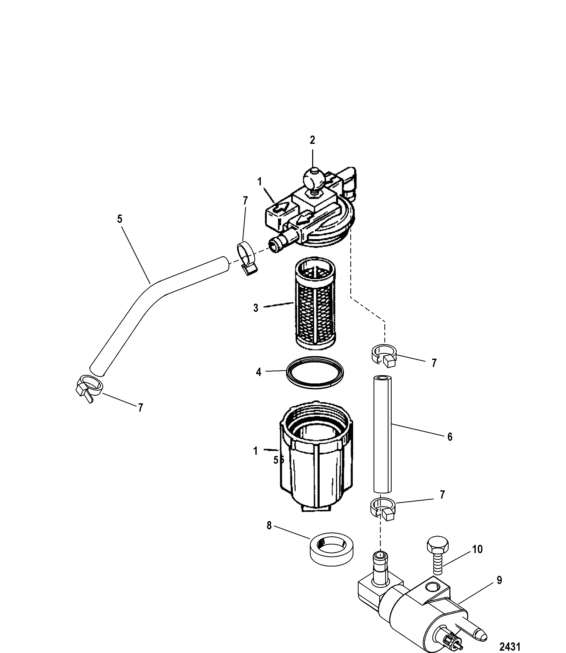 Ensemble de filtre à carburant