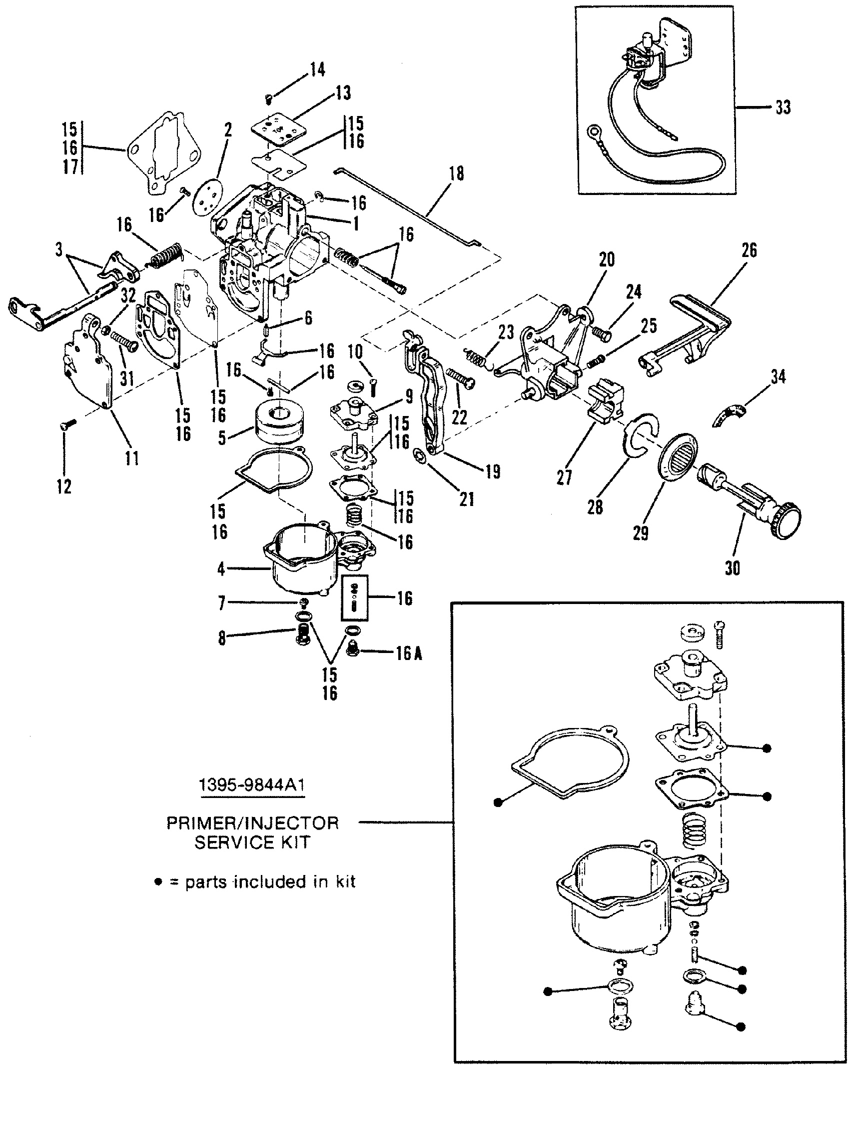 CARBURATEUR (WMC5A WMC5B WMC7 WMC7A WMC19 WMC19A)