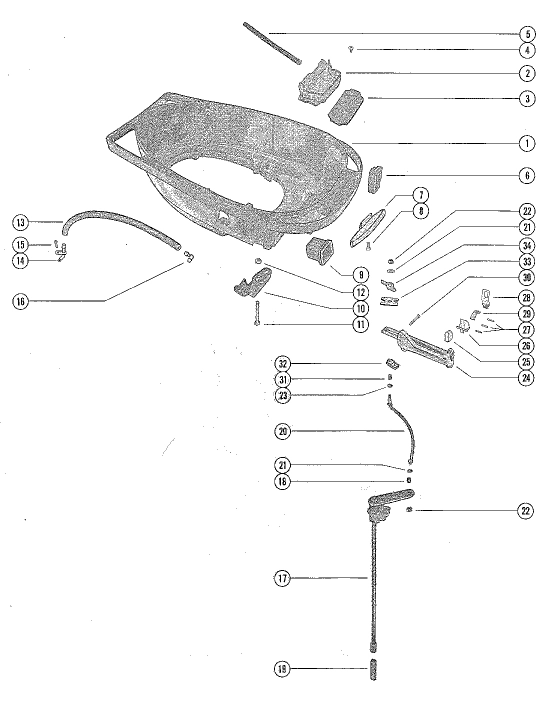 BOTTOM COWL AND SHIFT LINKAGE