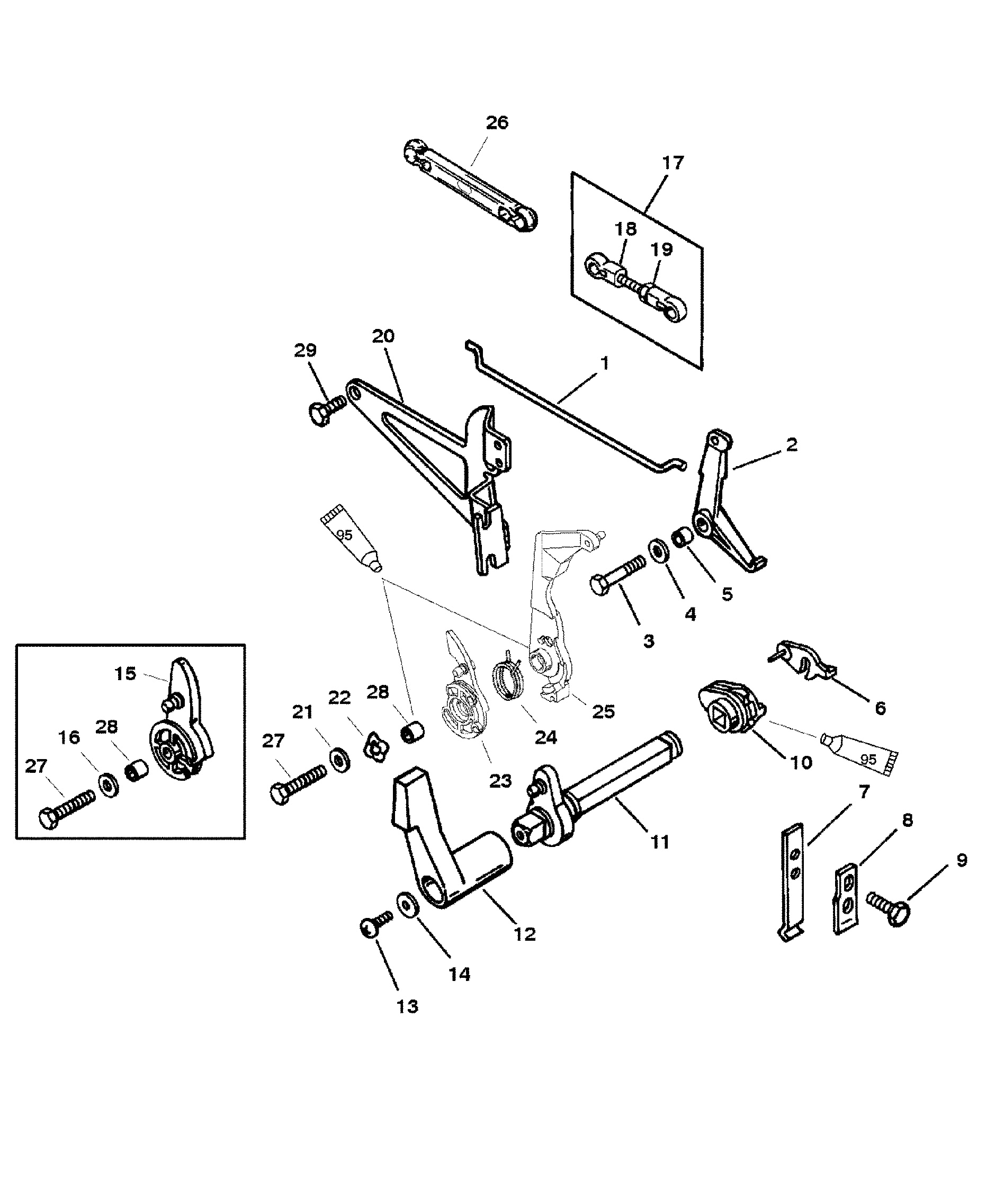 Throttle and Shift Linkage(Side Shift)