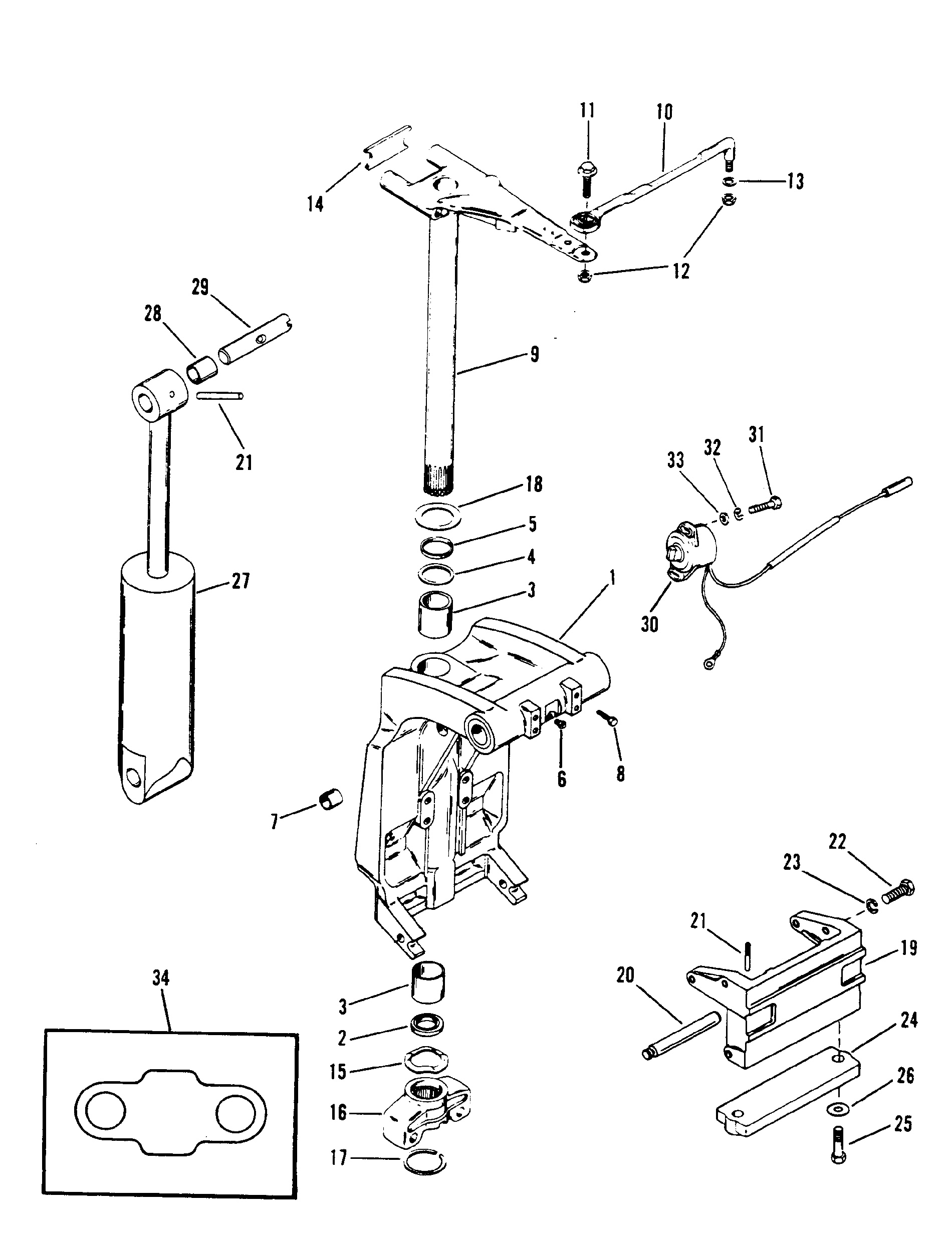 Swivel Bracket and Steering Arm