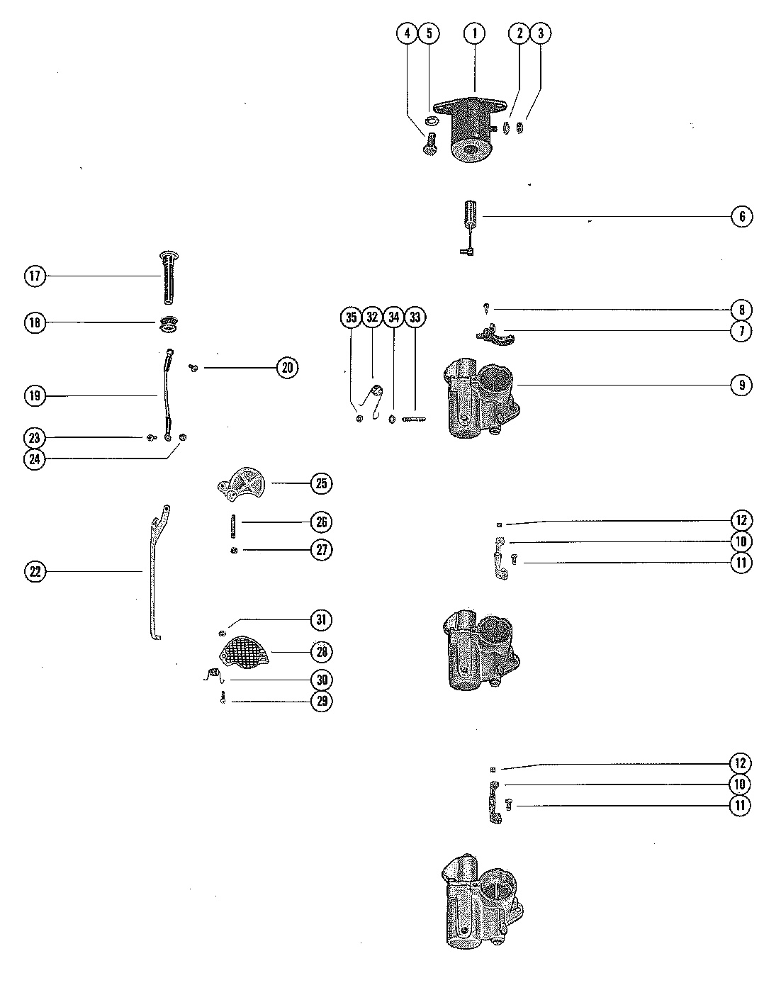 COLLEGAMENTO DEL CARBURATORE E SOLENOIDE D'ARIA