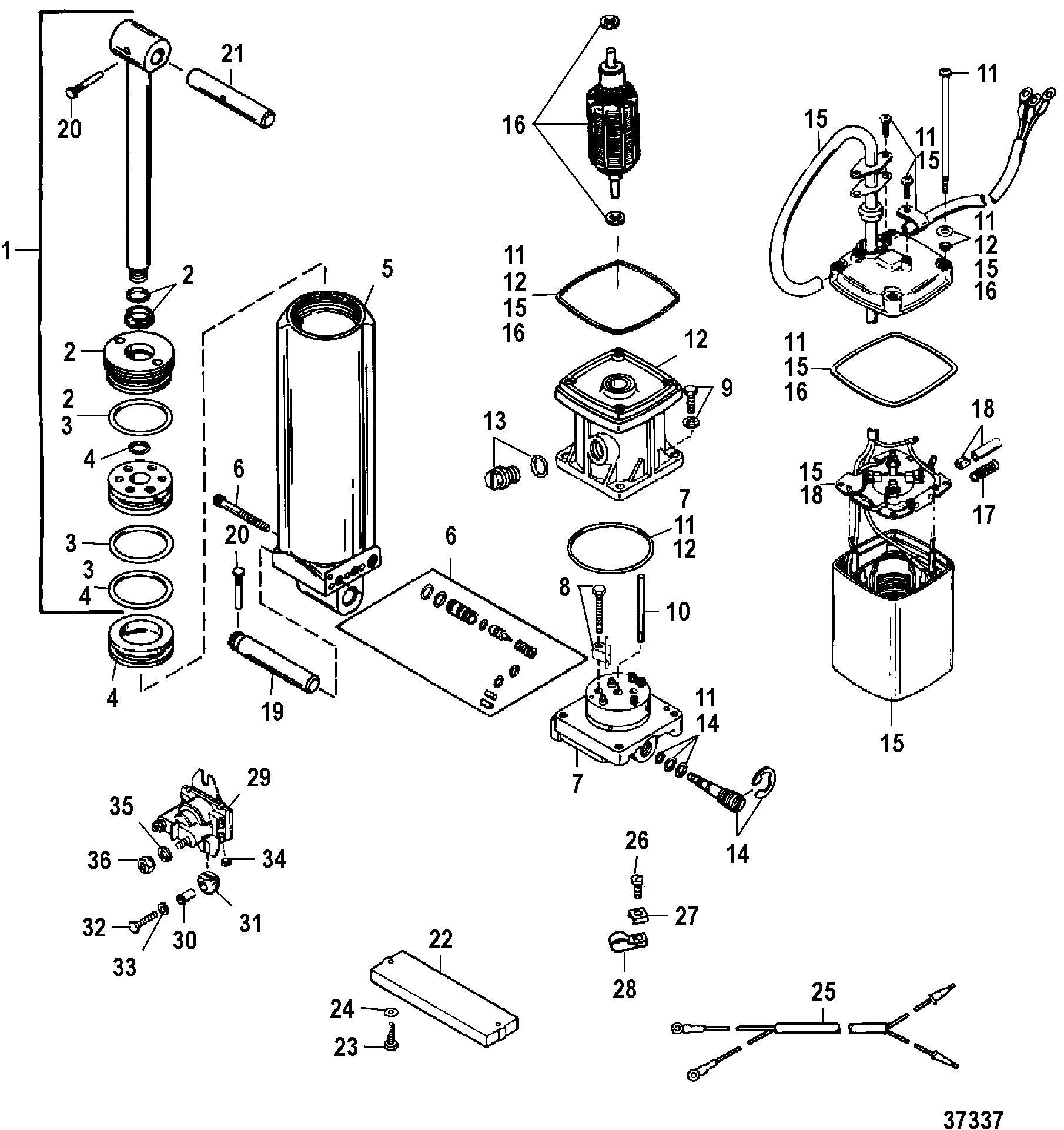 POWER TRIM(BLACK FILL PLUG)(G359967 9934136 AND BELOW