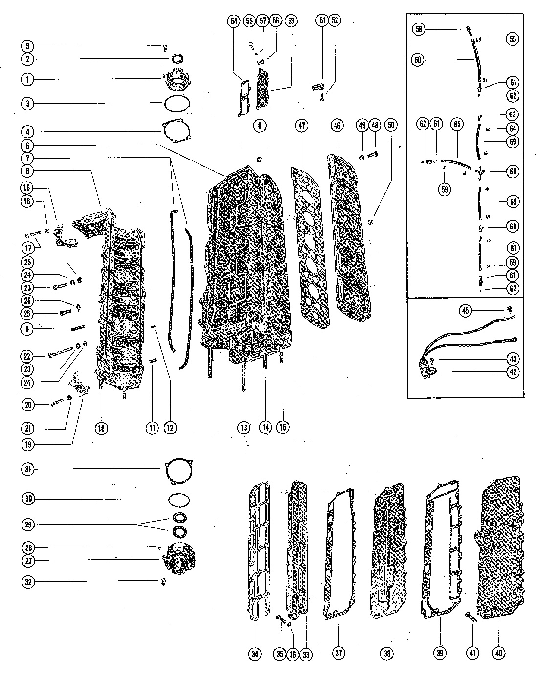 CYLINDER BLOCK AND CRANKCASE ASSEMBLY