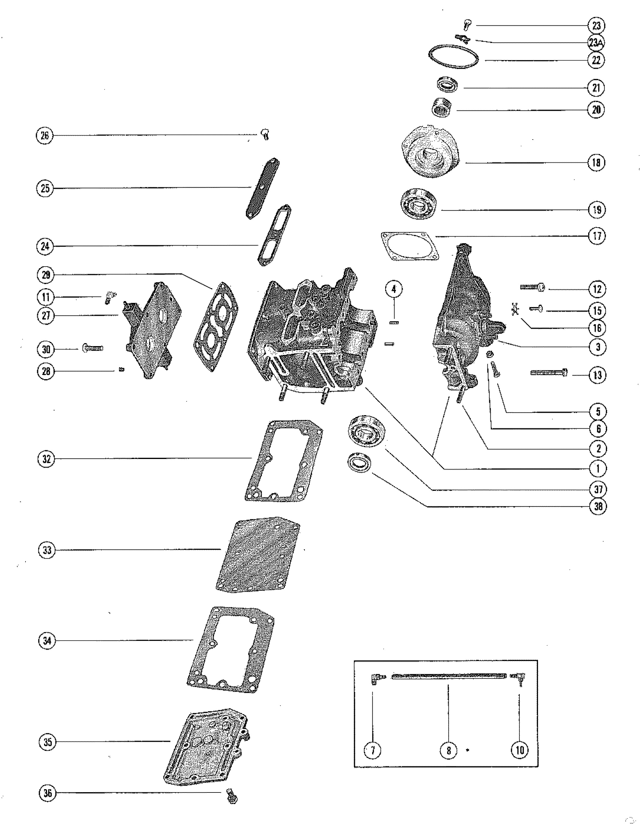CYLINDER BLOCK AND CRANKCASE ASSEMBLY