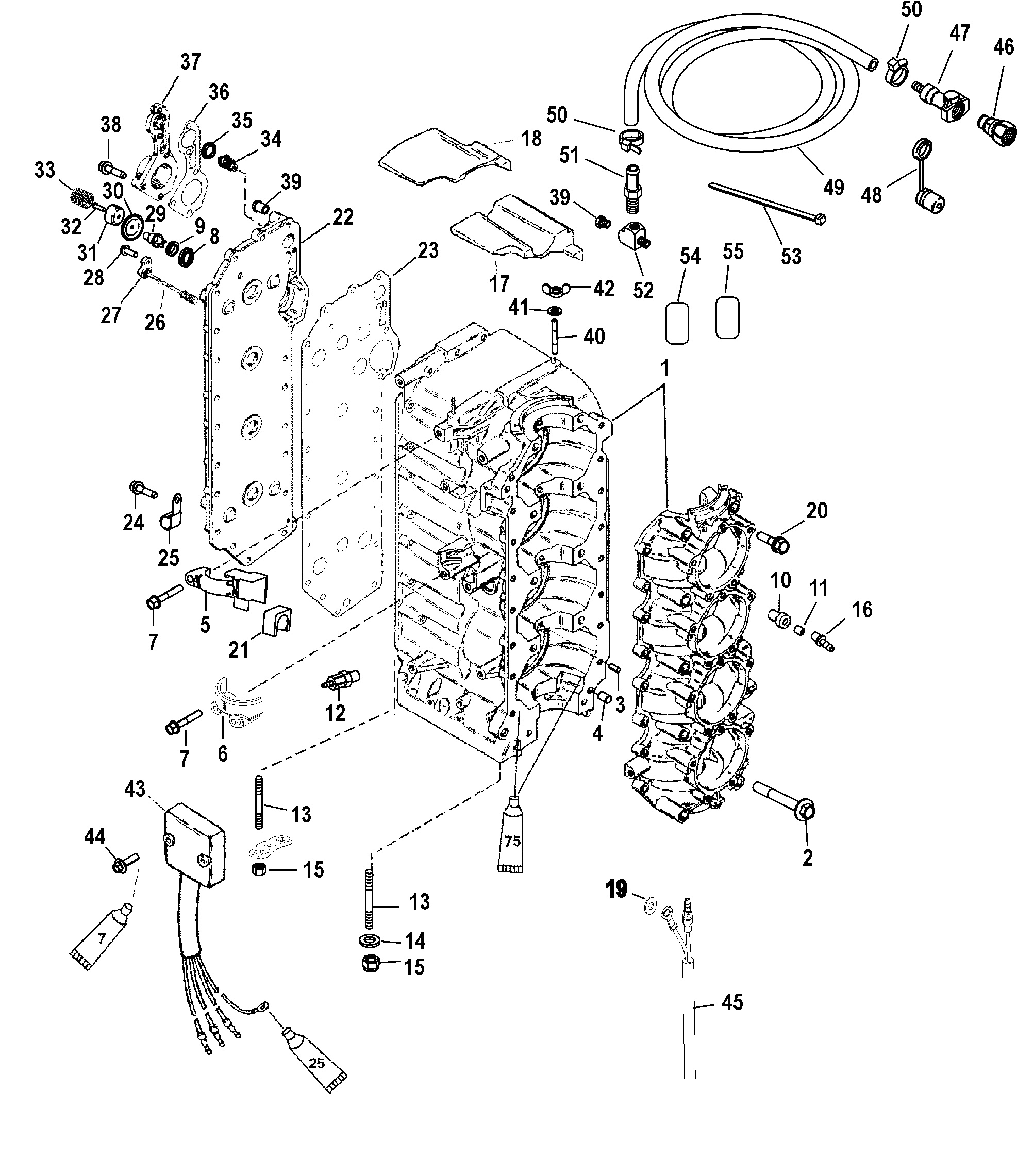 Cylinder Block and Crankcase