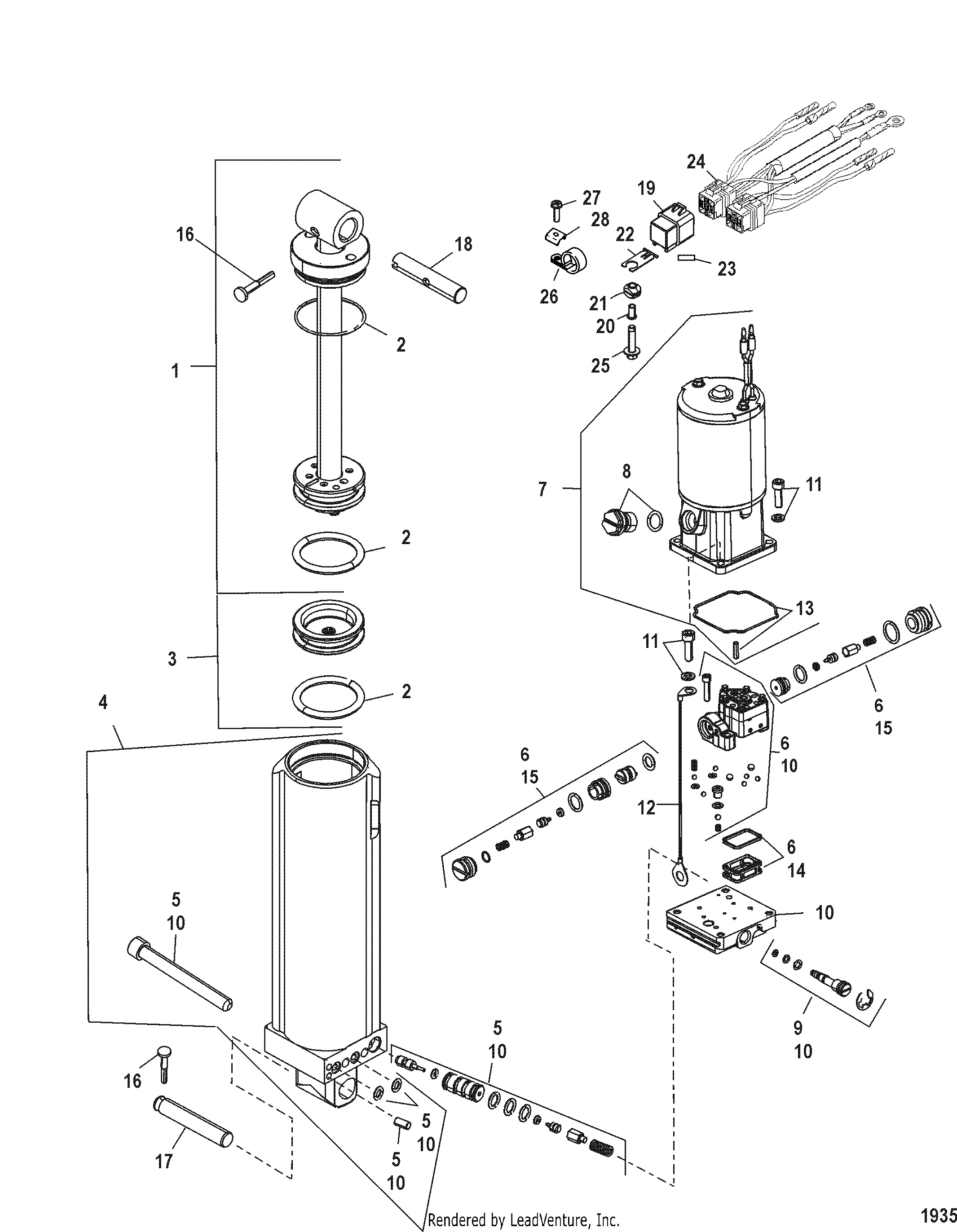 Componenti del Power Trim