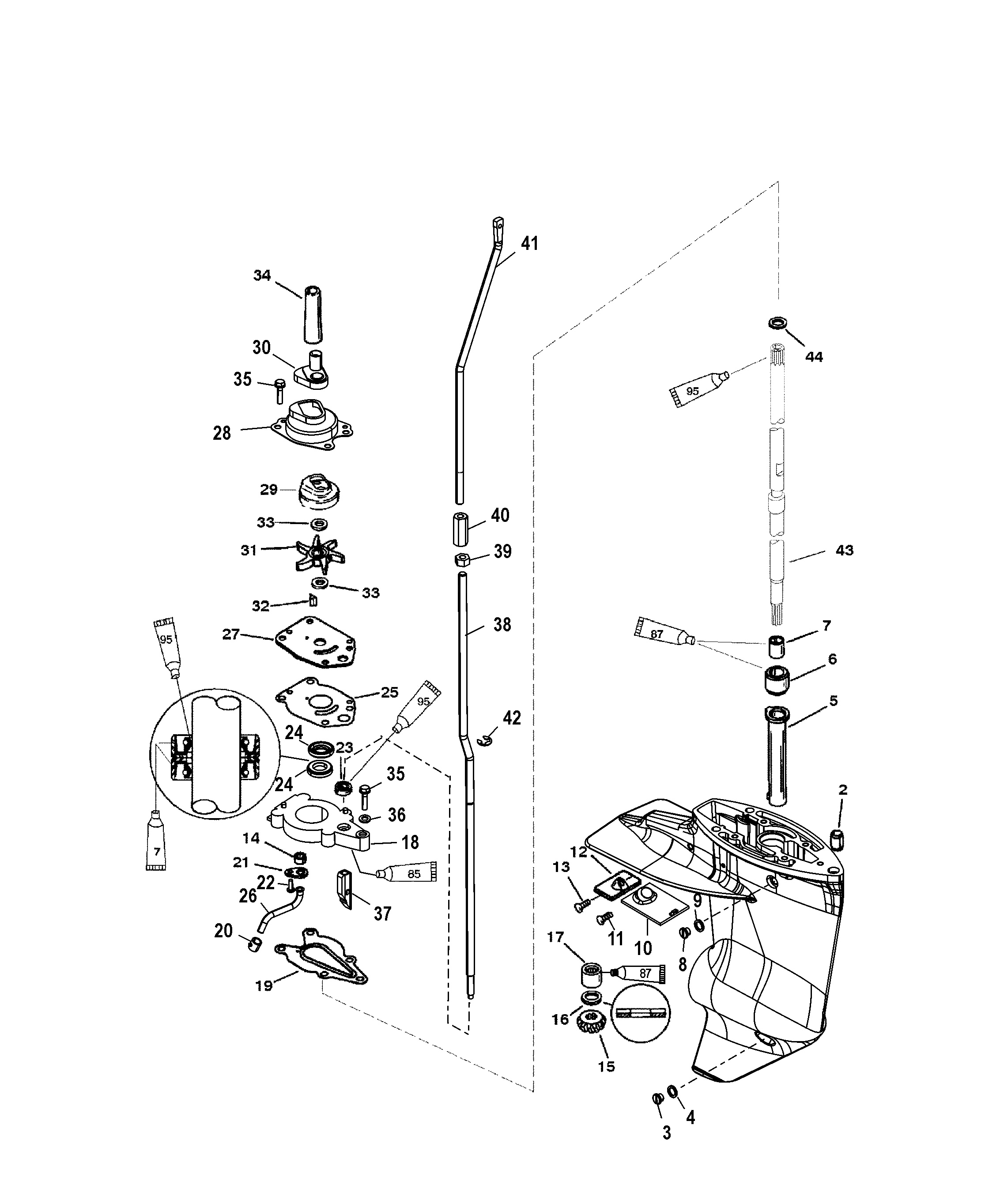 Gear Housing(Driveshaft)(2.00 1 Gear Ratio)(Non-Bigfoot)