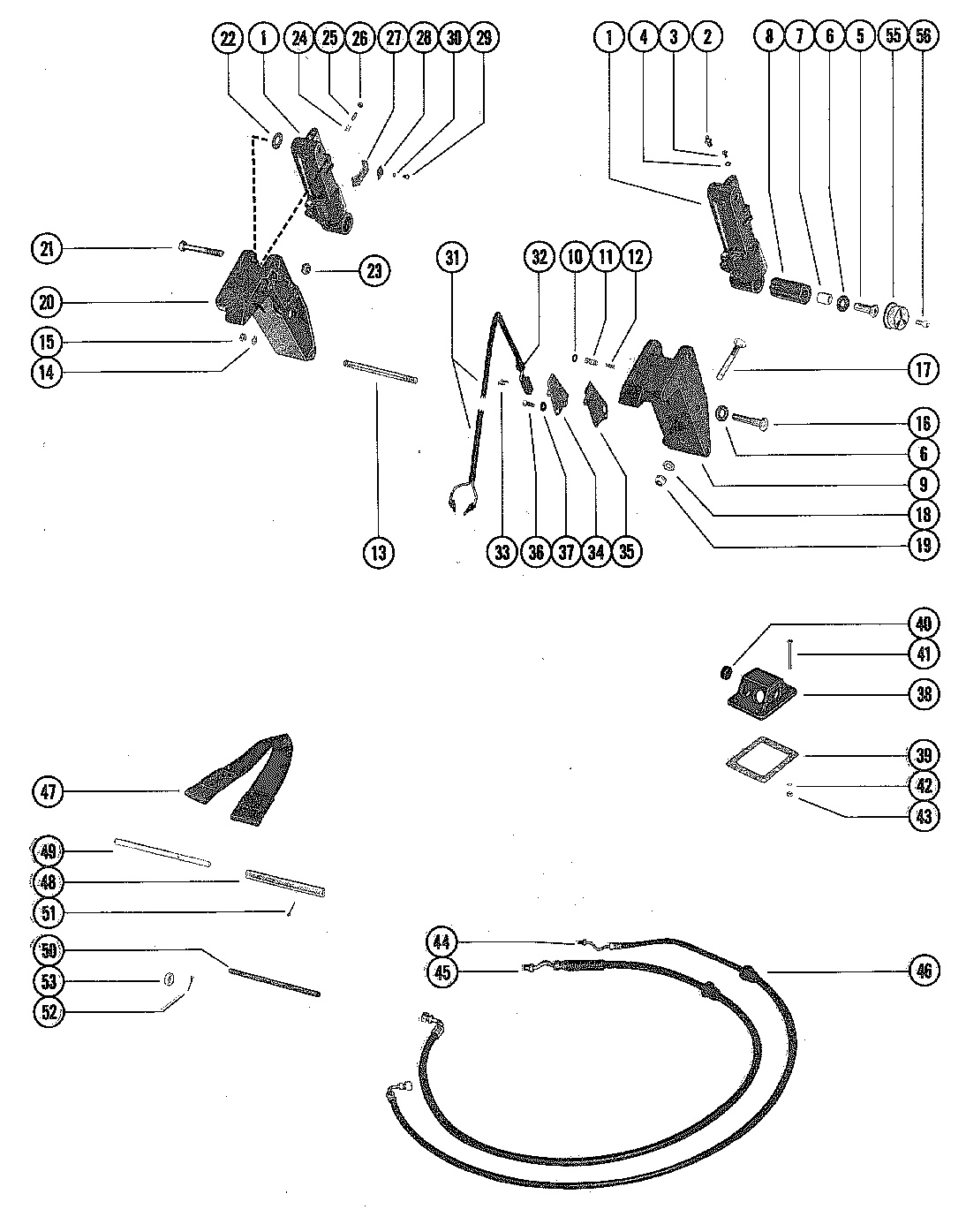 TRIM CYLINDERS AND HYDRAULIC HOSES