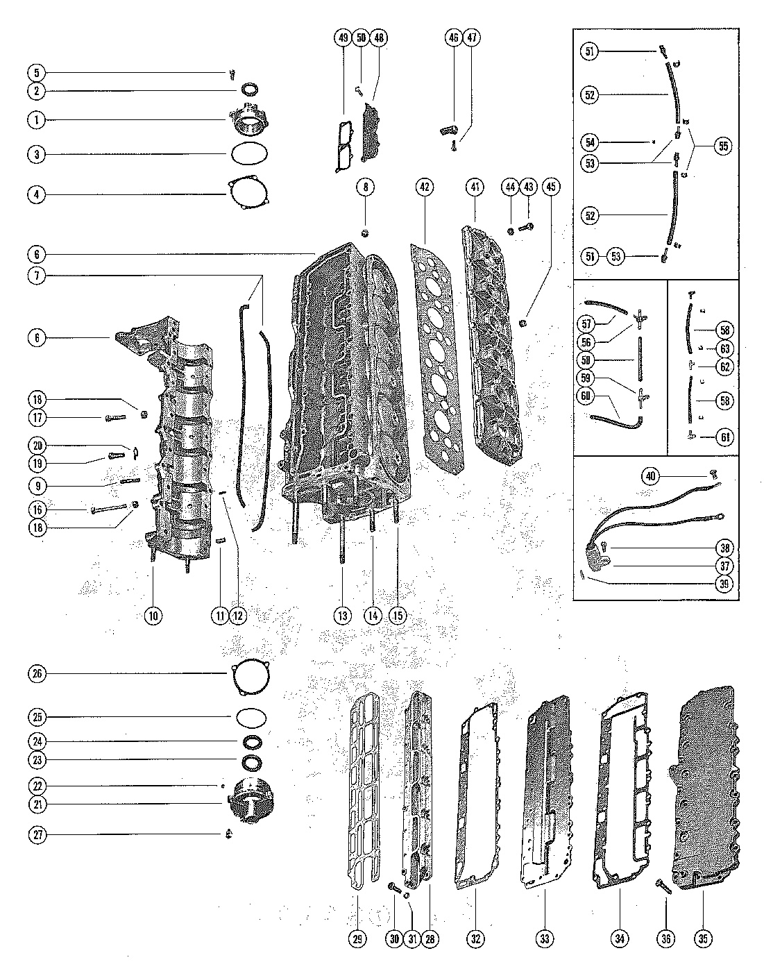 CYLINDER BLOCK AND CRANKCASE ASSEMBLY