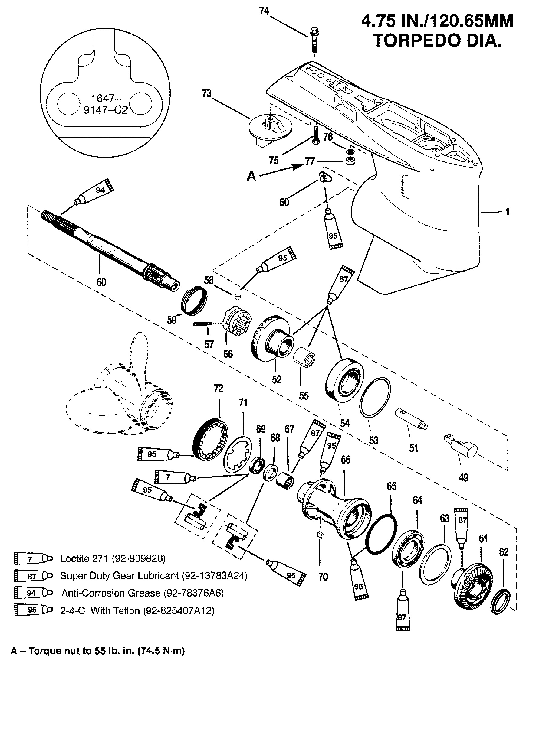GEAR HOUSING(PROP SHAFT)(STANDARD ROTATION)