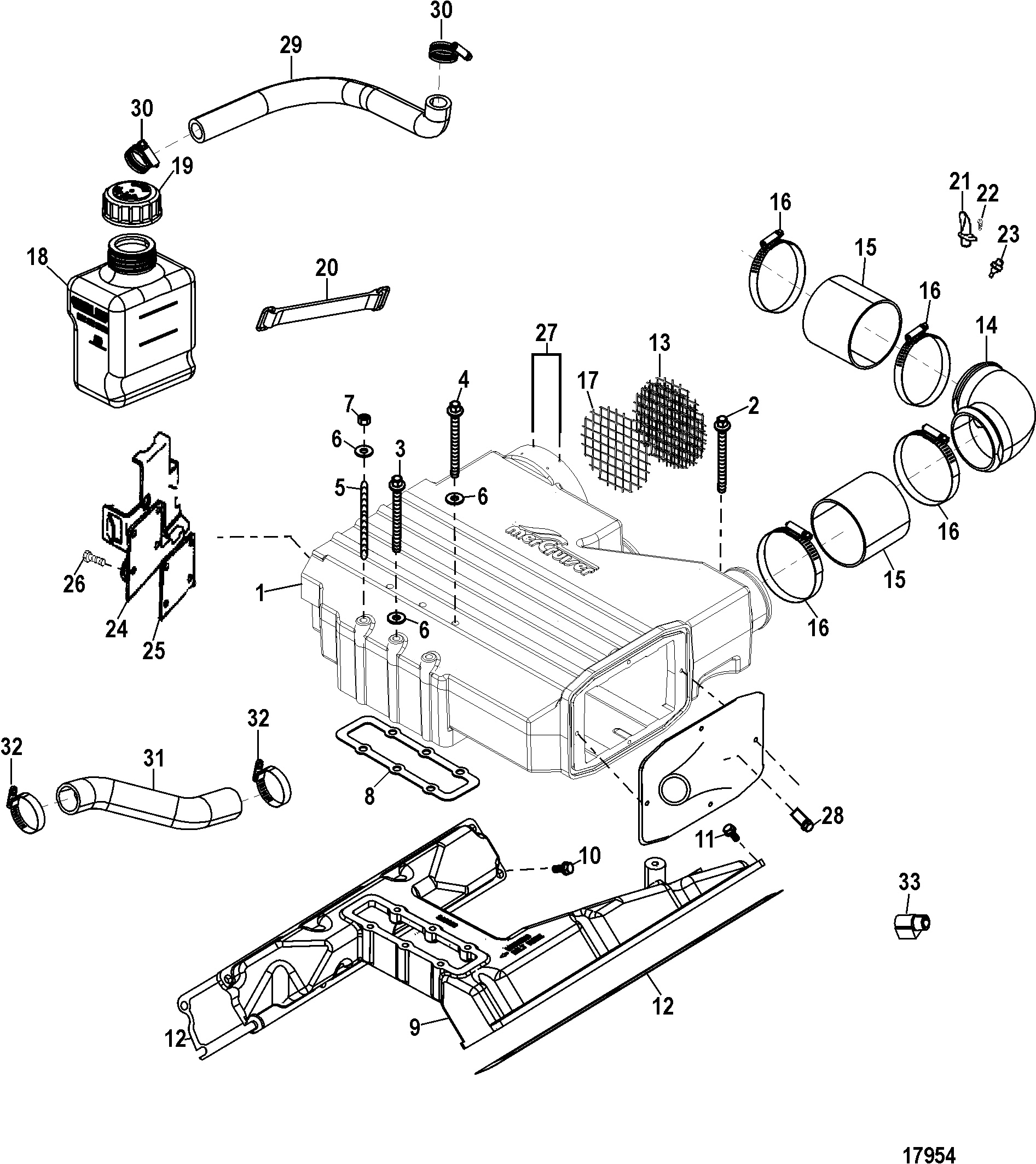 Aftercooler and Intake Manifold