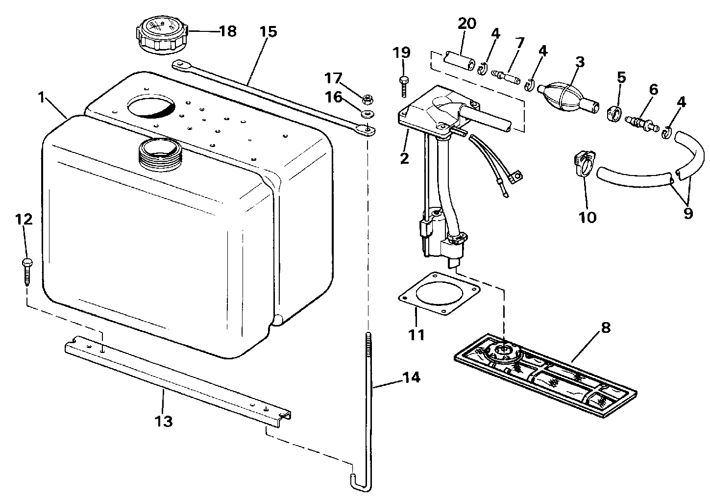 Kit de réservoir d’huile, 3,0 gallons
