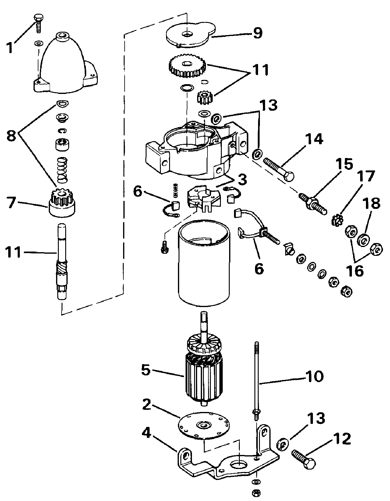 Démarreur électrique, modèles Bosch 47690-29-M030SM