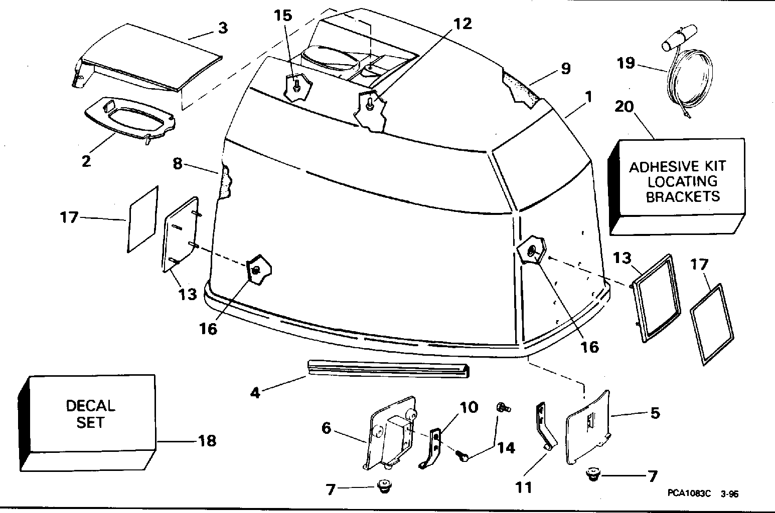 Capot moteur – Johnson