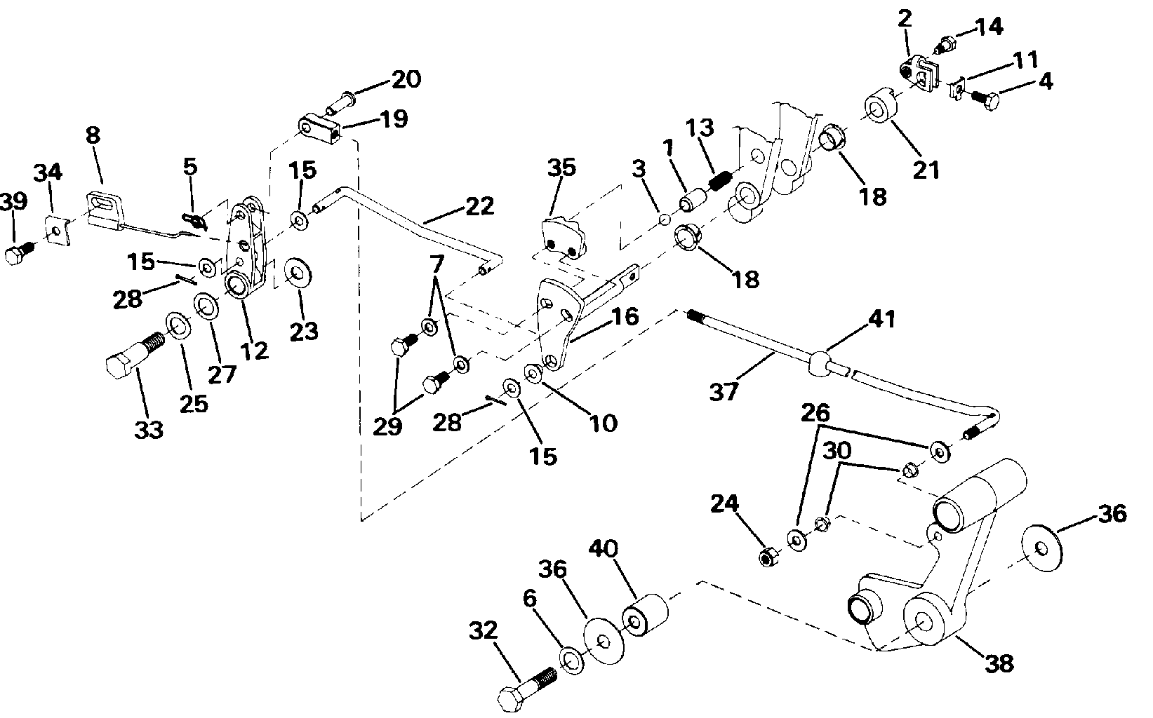 Shift and throttle linkage (continued)