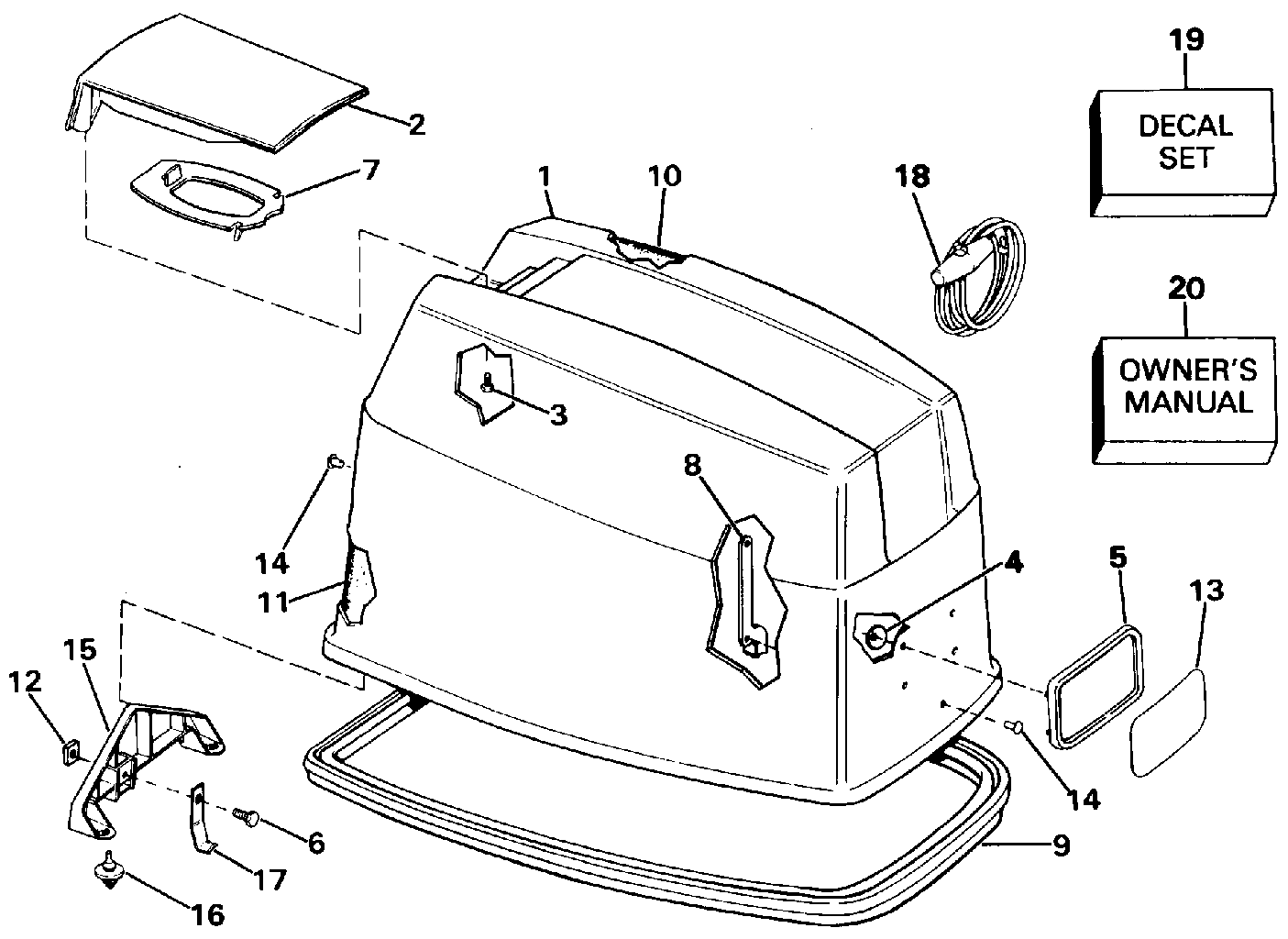 Capot moteur – Johnson