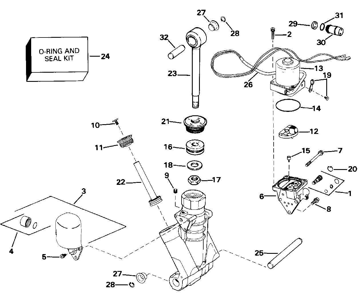 Ensemble hydraulique de correction d’assiette et de relevage