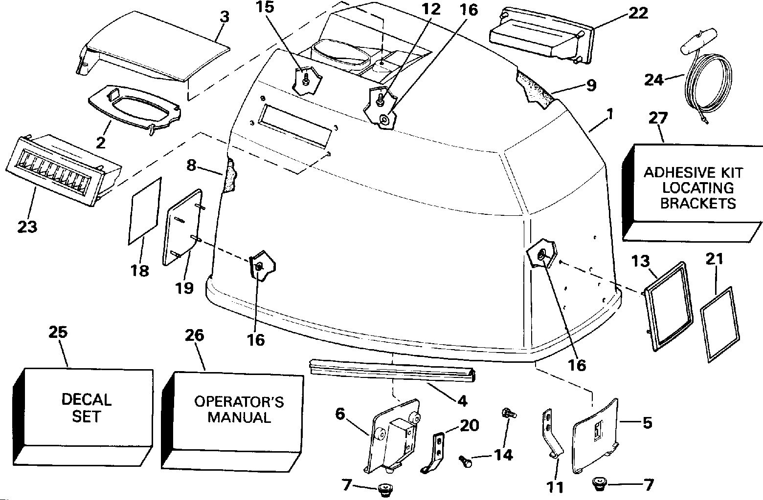 Capot moteur – Johnson