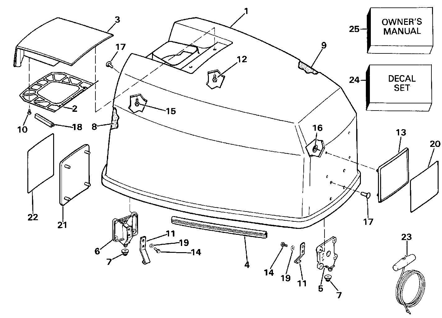 Capot moteur – Johnson