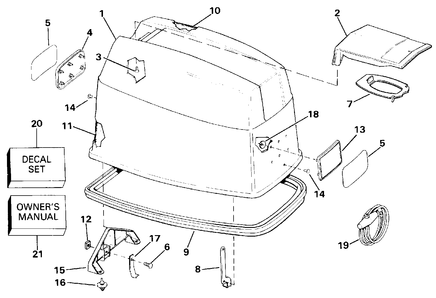 Capot moteur – Johnson